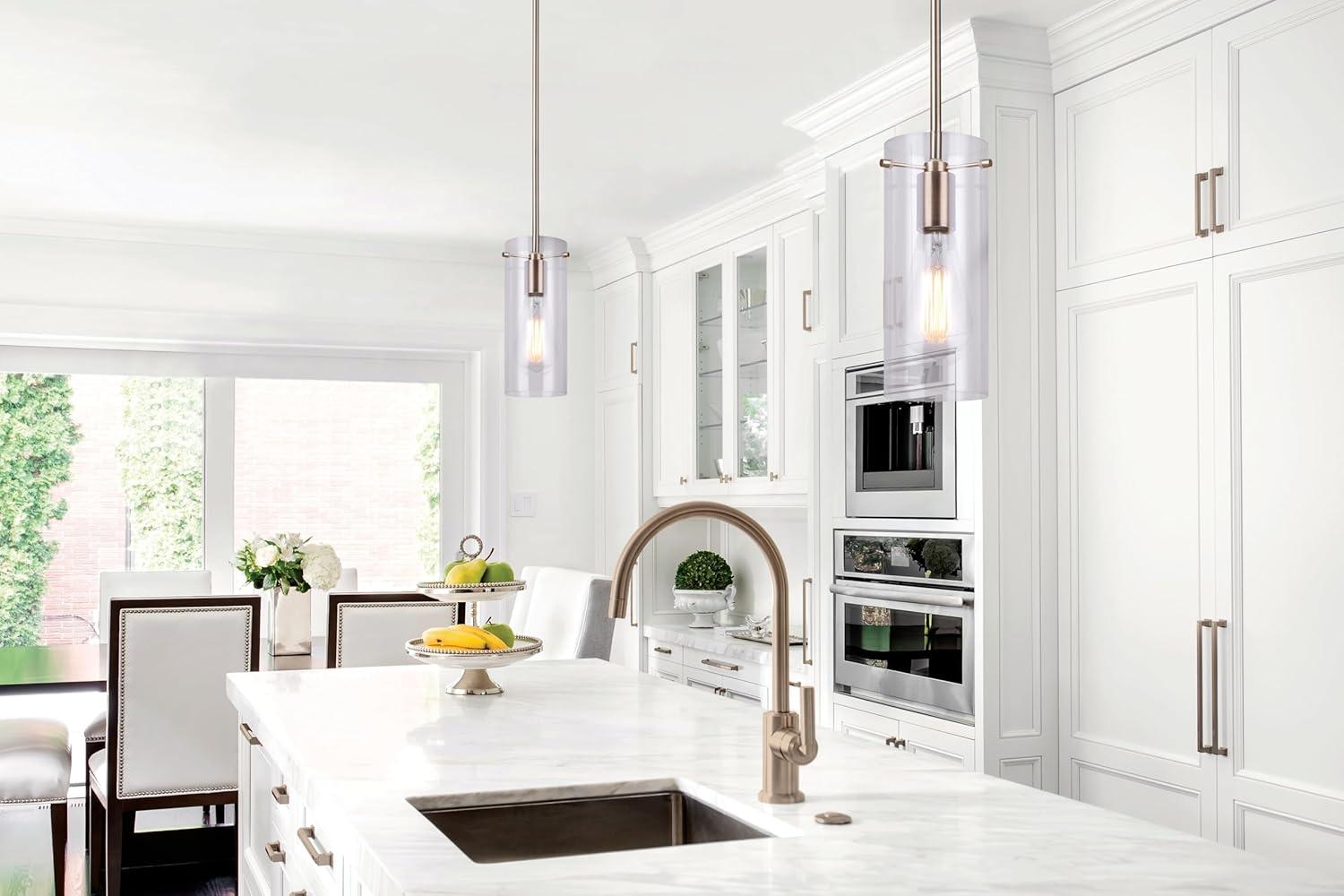 Joni, IPL759A01GD, GD Color, 1 Lt Pendant, Clear Glass, 100W Type A, 4.75inch W x 16.875-58.875inch H
