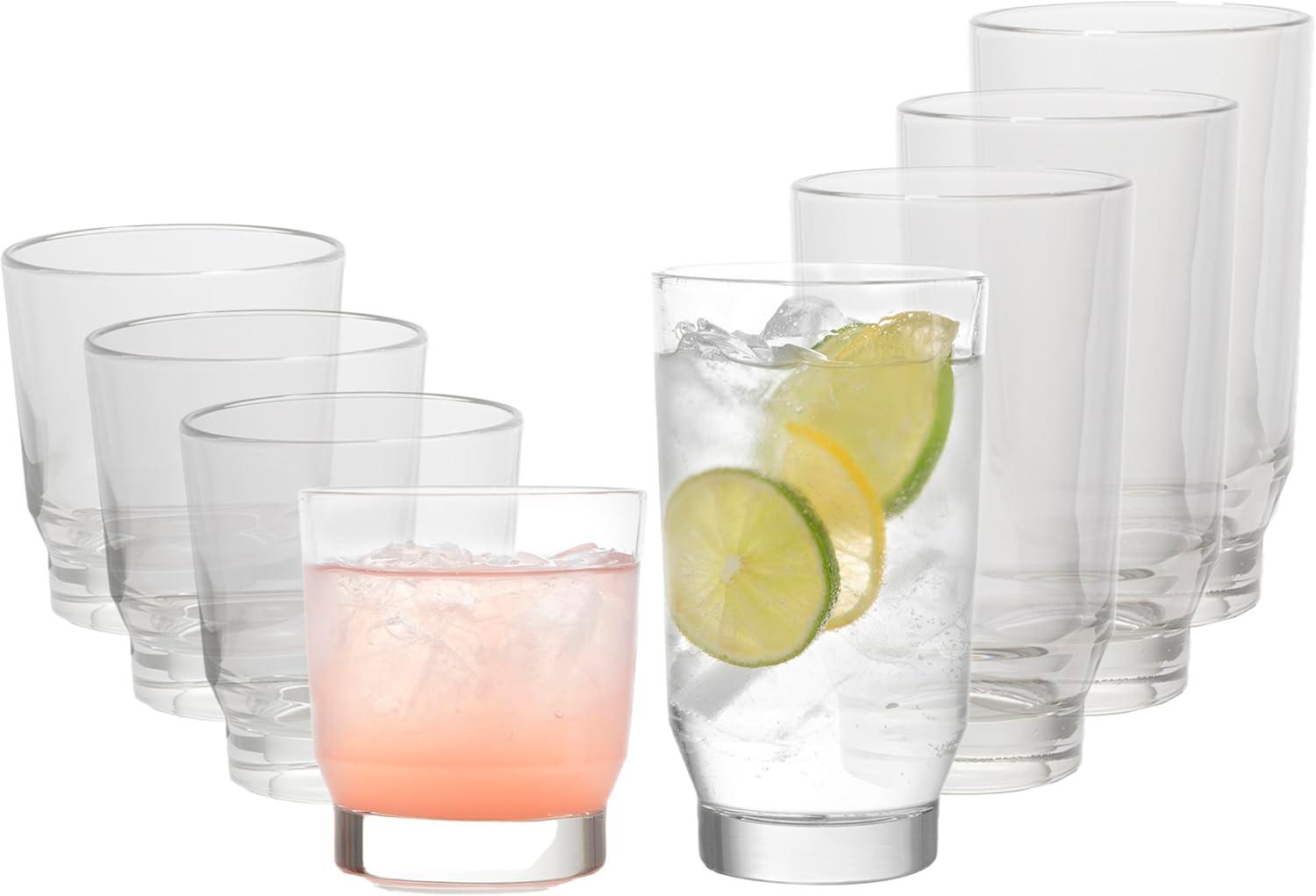 Libbey Merida 8-Piece Tumbler And Rocks Glass Set