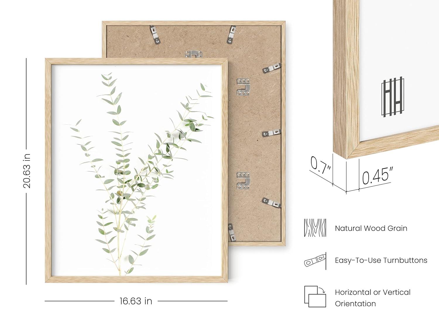 IDEA4WALL Minimal Botanical " IDEA4WALL Framed Pastel Green Forest Leaf Variety Wall Art, Set Of 4 Nature Wilderness Wall Decor Prints, Botanical Floral Wall Decor For Living Room, Bedroom " 4 - Pieces