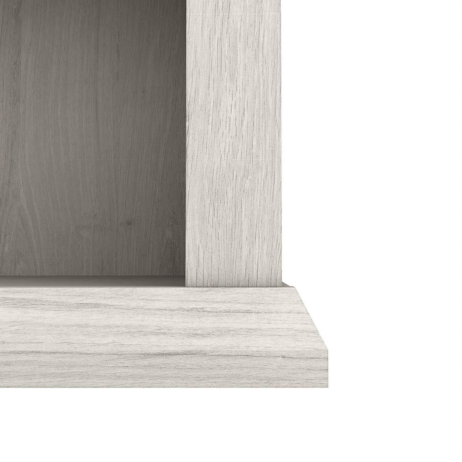 Bush Furniture Fairview 60W L Shaped Desk with Drawers and Storage Cabinet, Gray