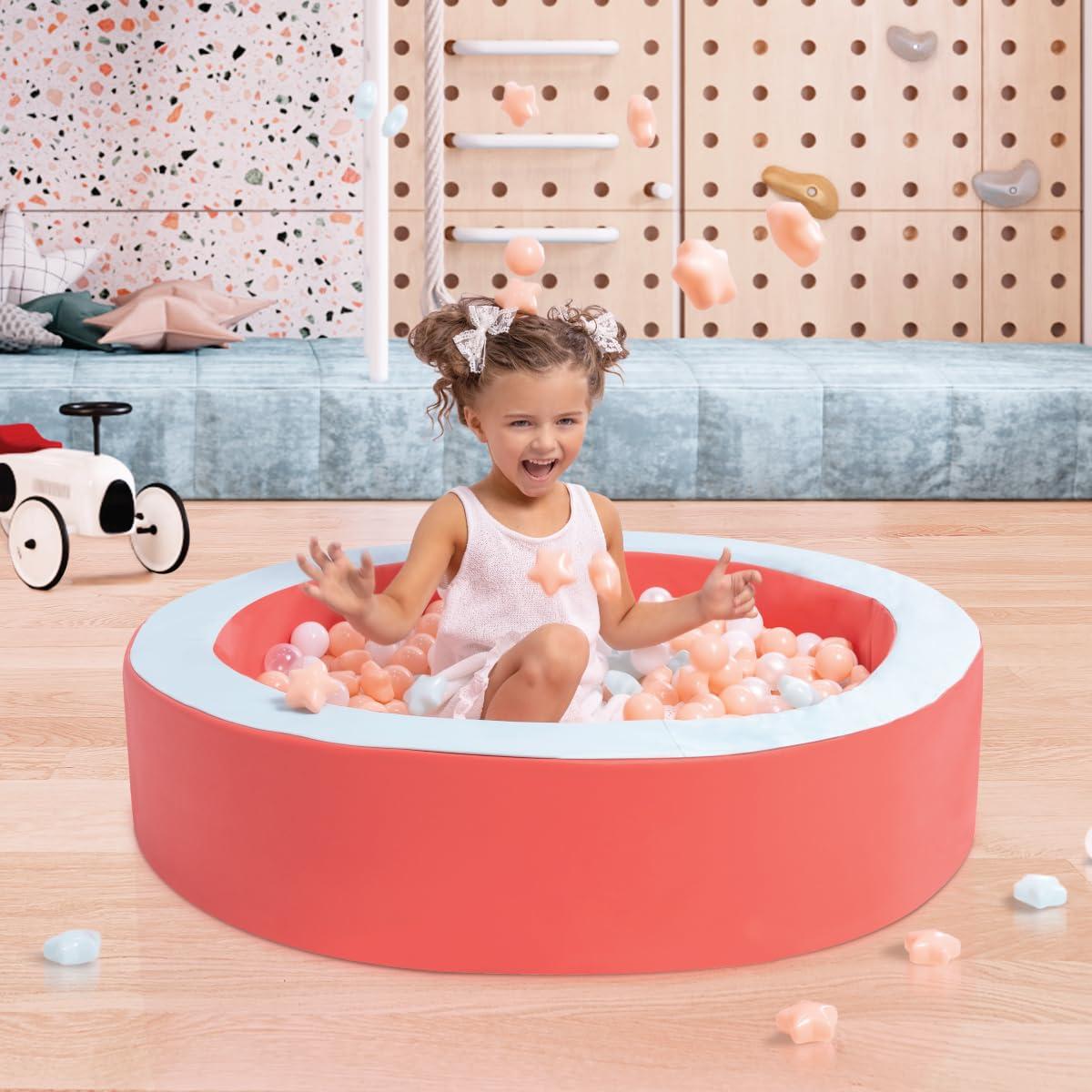 Milliard 44" Ball Pit for Toddlers and Baby, Red and Blue