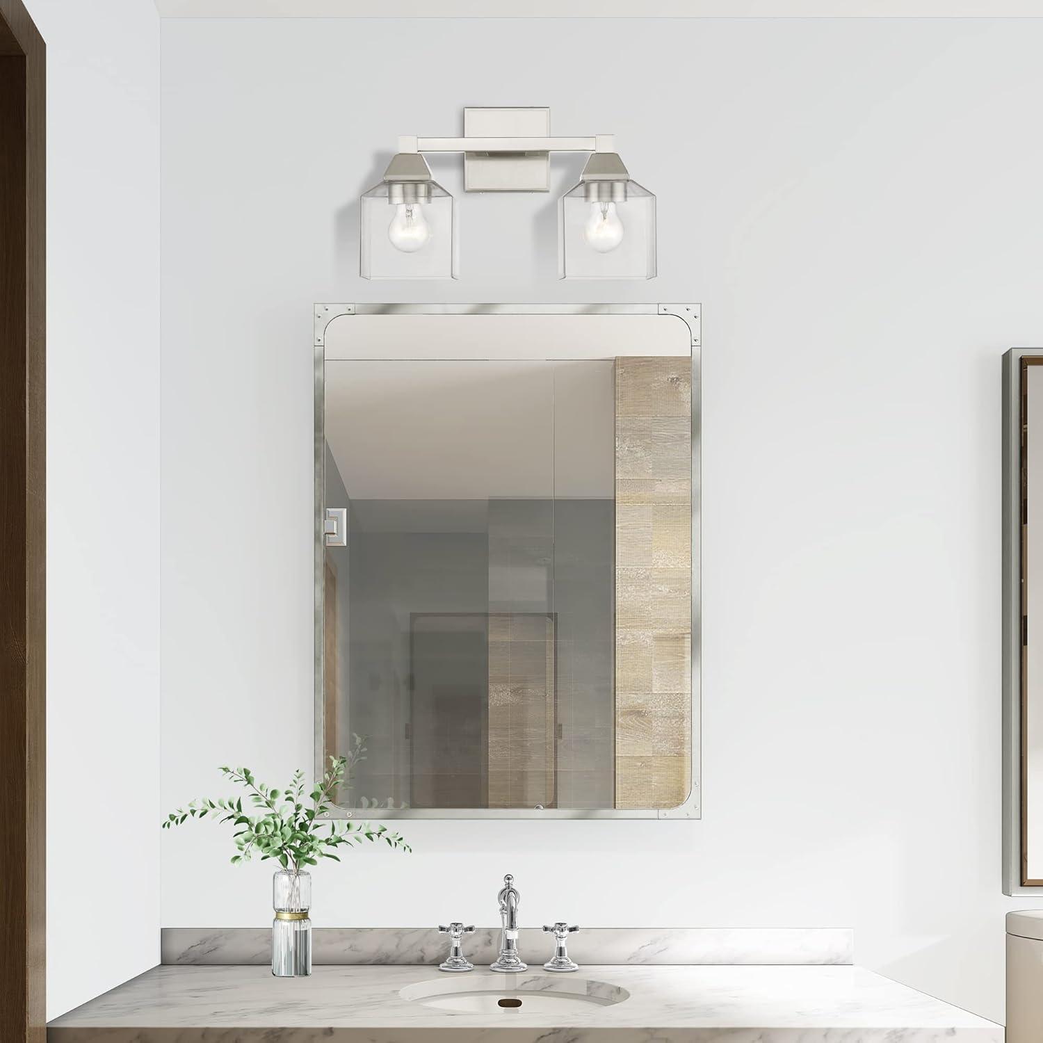 Livex Lighting Aragon 2 - Light Vanity in  Brushed Nickel