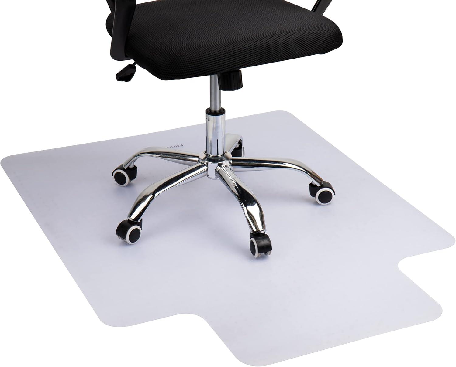 Mind Reader Mind Reader Office Chair Mat for Carpet, Under Desk Protector, Carpet Grips, Rolling, PVC, 47.5"L x 35.5"W x 0.125"H