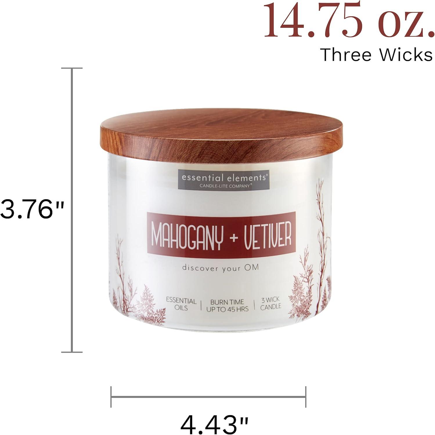 Mahogany & Vetiver 14.75 oz Soy Jar Candle