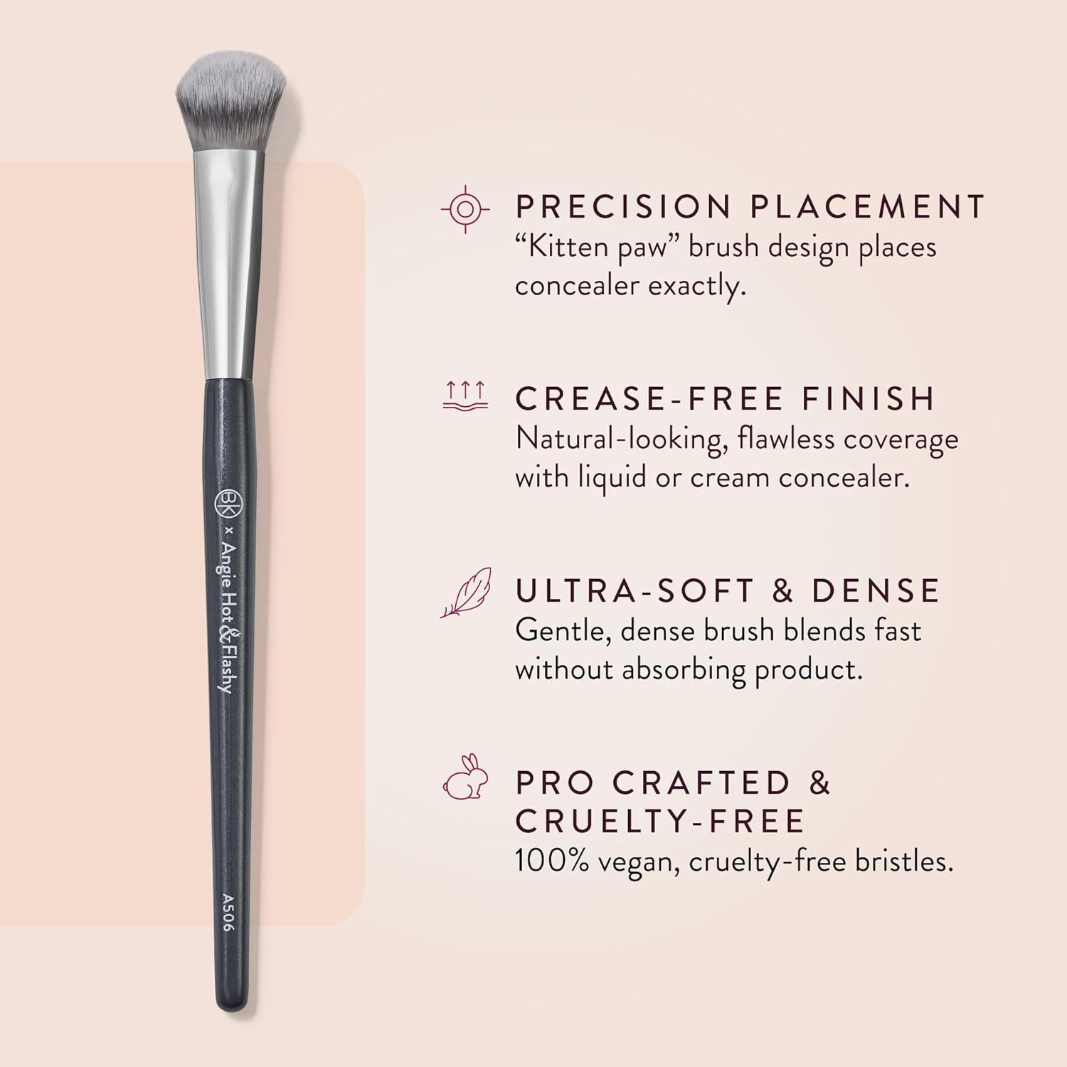 #BK# Makeup Brush-Angie Hot & Flashy A506 Concealer-Viral "Kitten's Paw" Facial Brush-Present Concealer and Repair-Makeup Brush