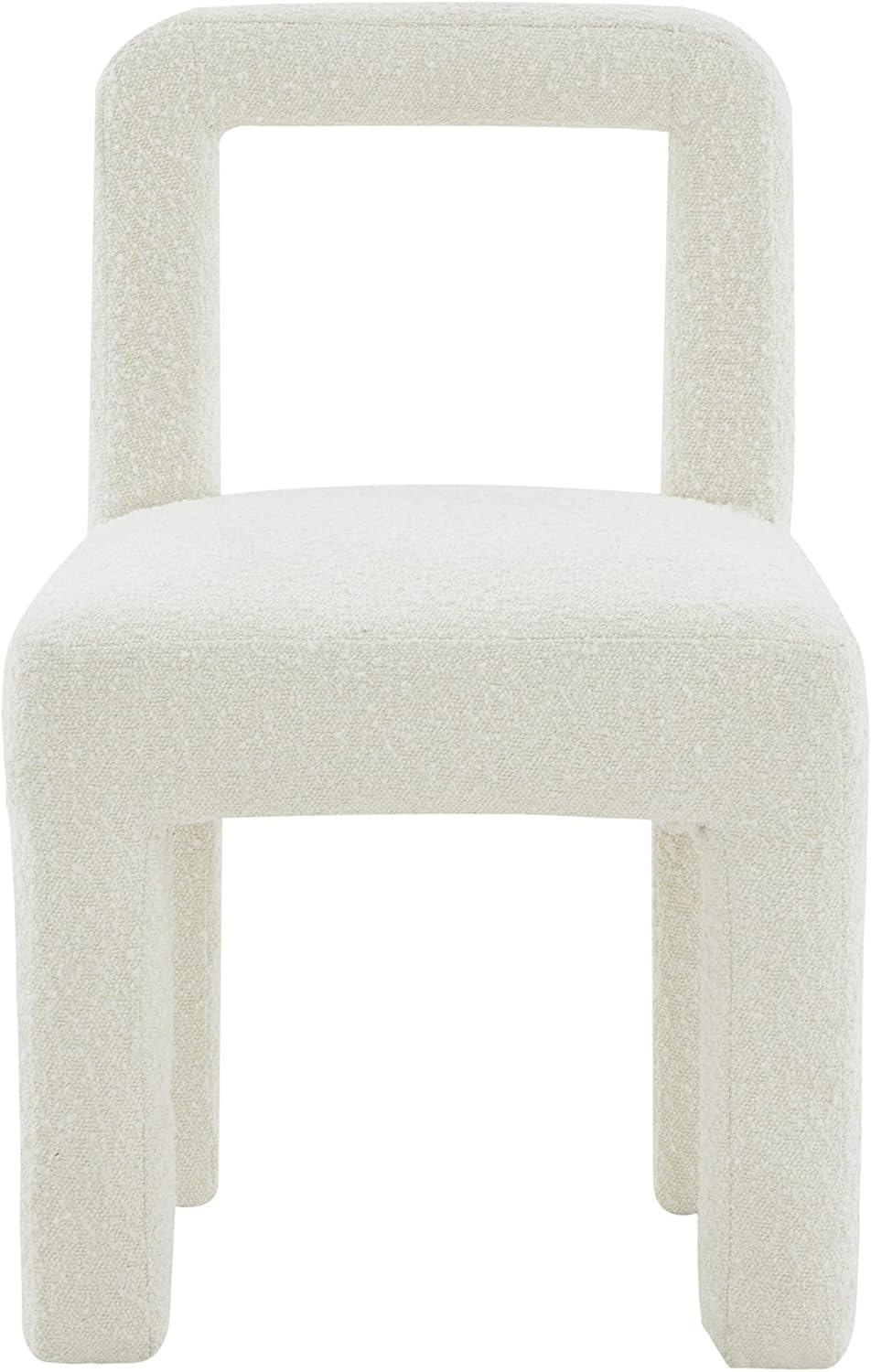 Hazel Cream Boucle Upholstered Pine Dining Chair