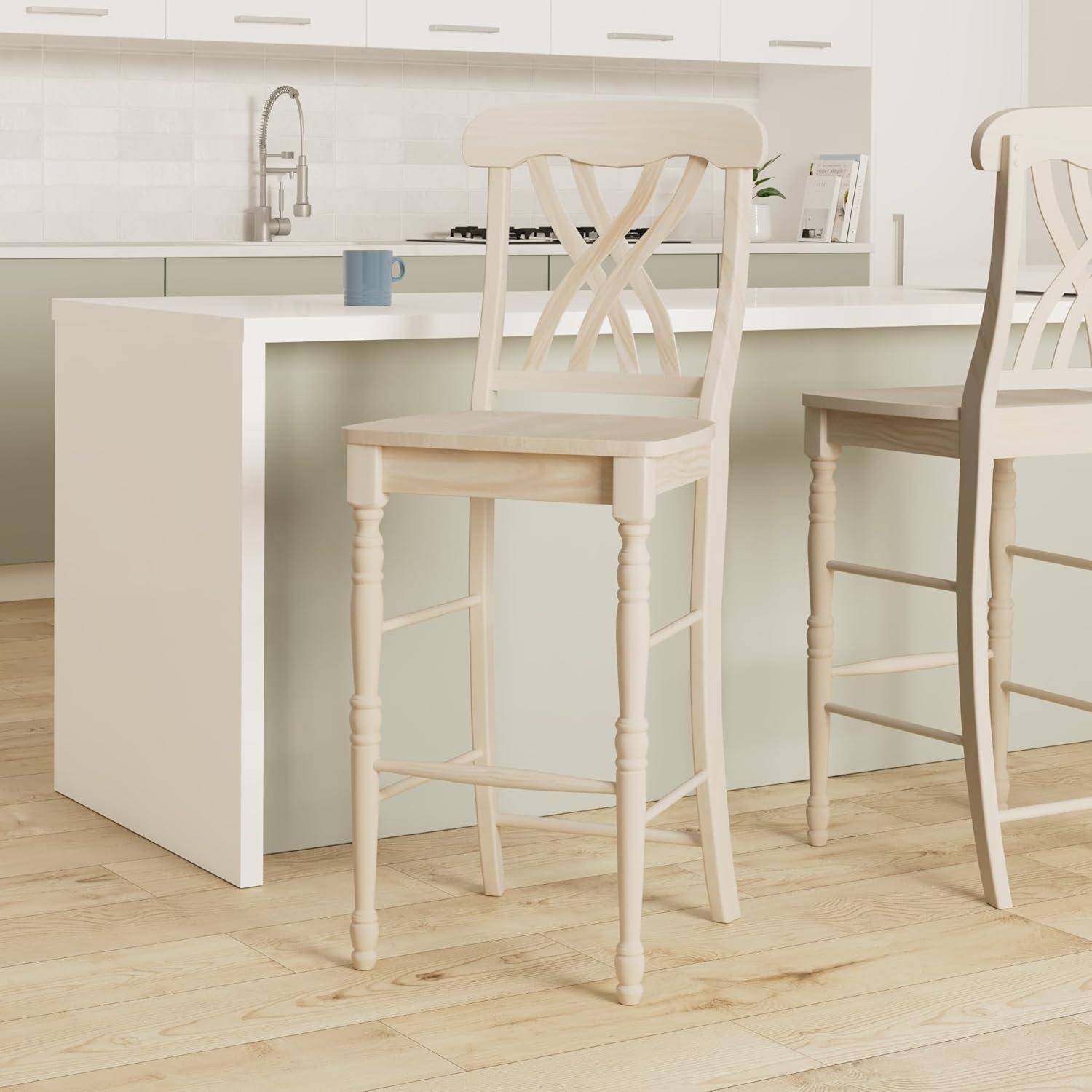 30 in. Seat Height Lattice Bar Height Stool