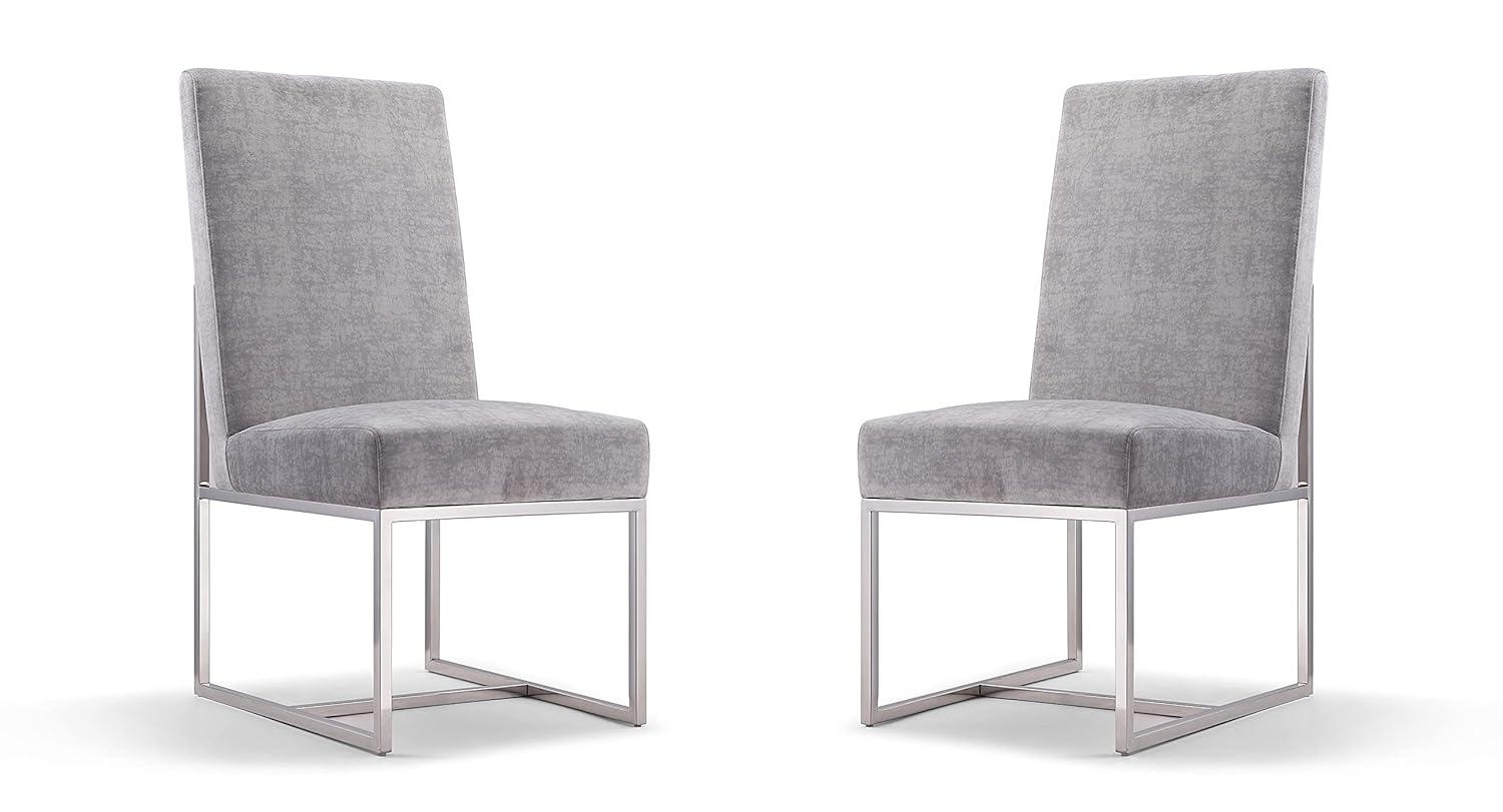 Hokku Designs Johnnette 18.9'' H Velvet Upholstered Side Chair