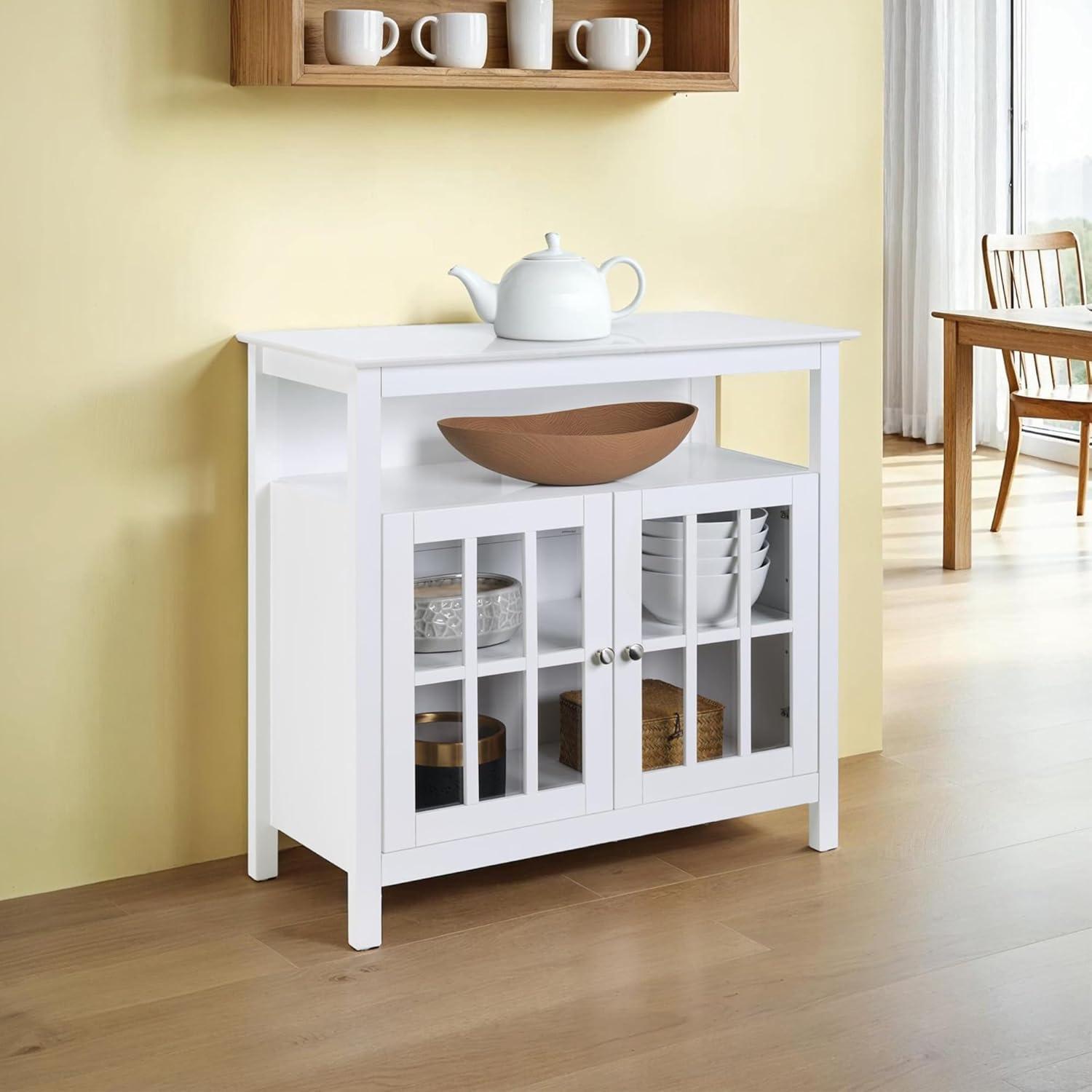 Big Sur Highboy TV Stand, White