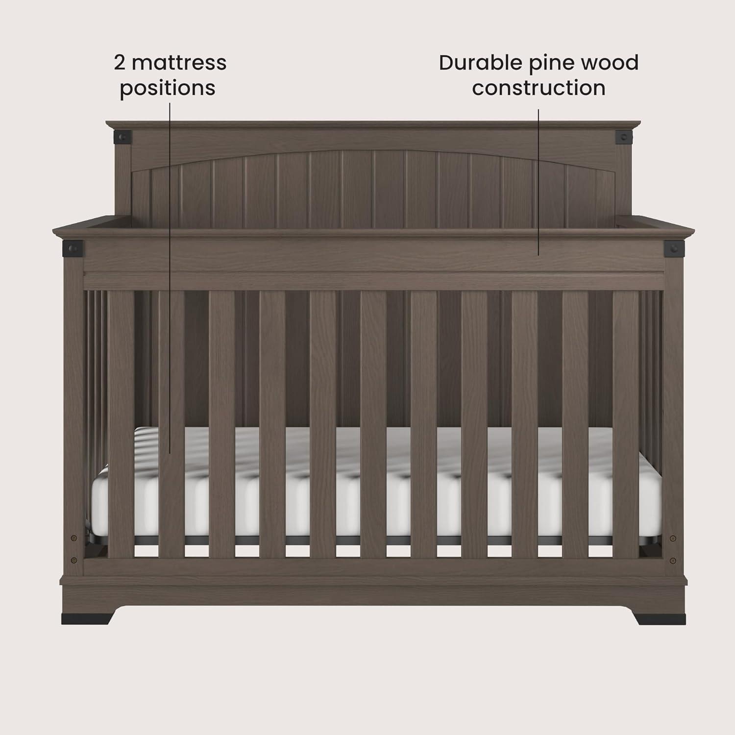 Child Craft Redmond Convertible Crib, Dresser and Dressing Kit 3-Piece Nursery Set