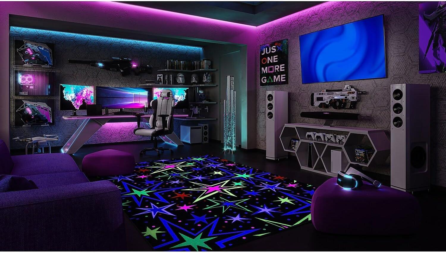 Joy Carpets Kapow Fluorescent Area Rug