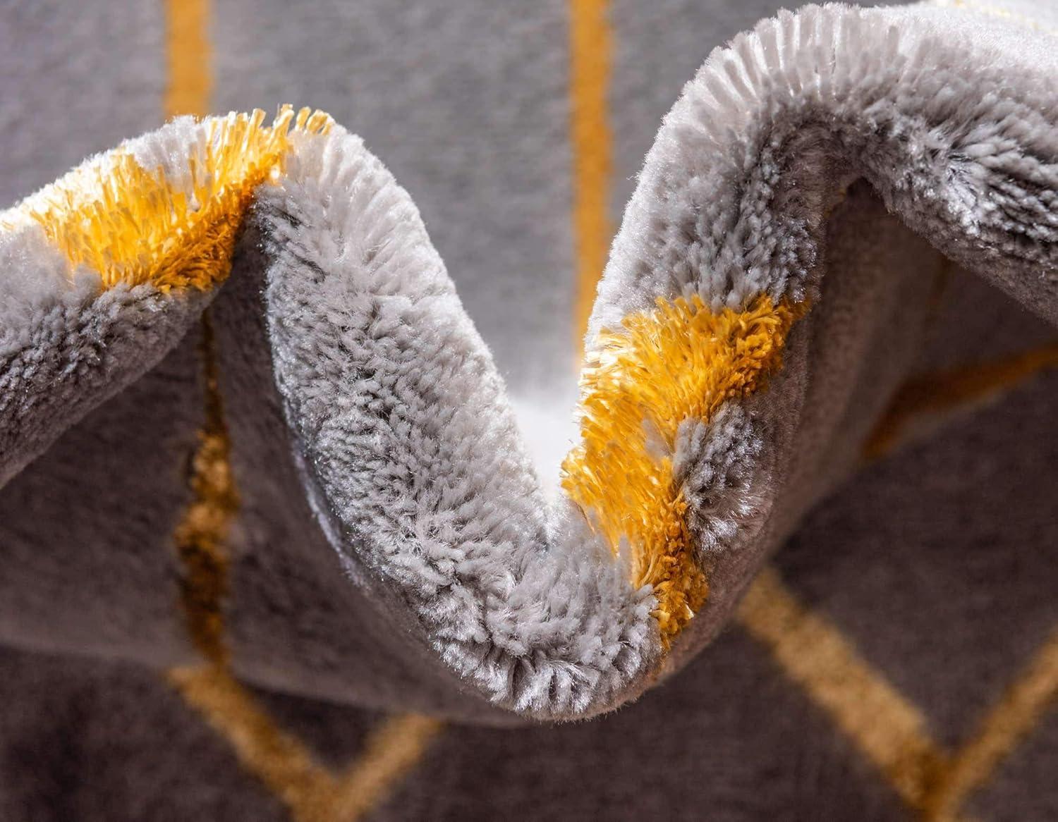 Glam Gray/Gold Area Rug