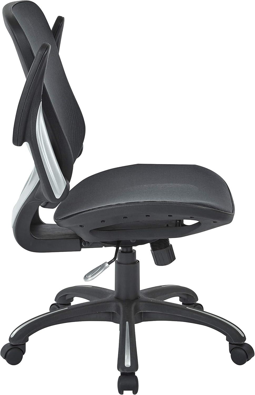 Mesh Black Fabric Seat and Back Managers Chair by Office Star