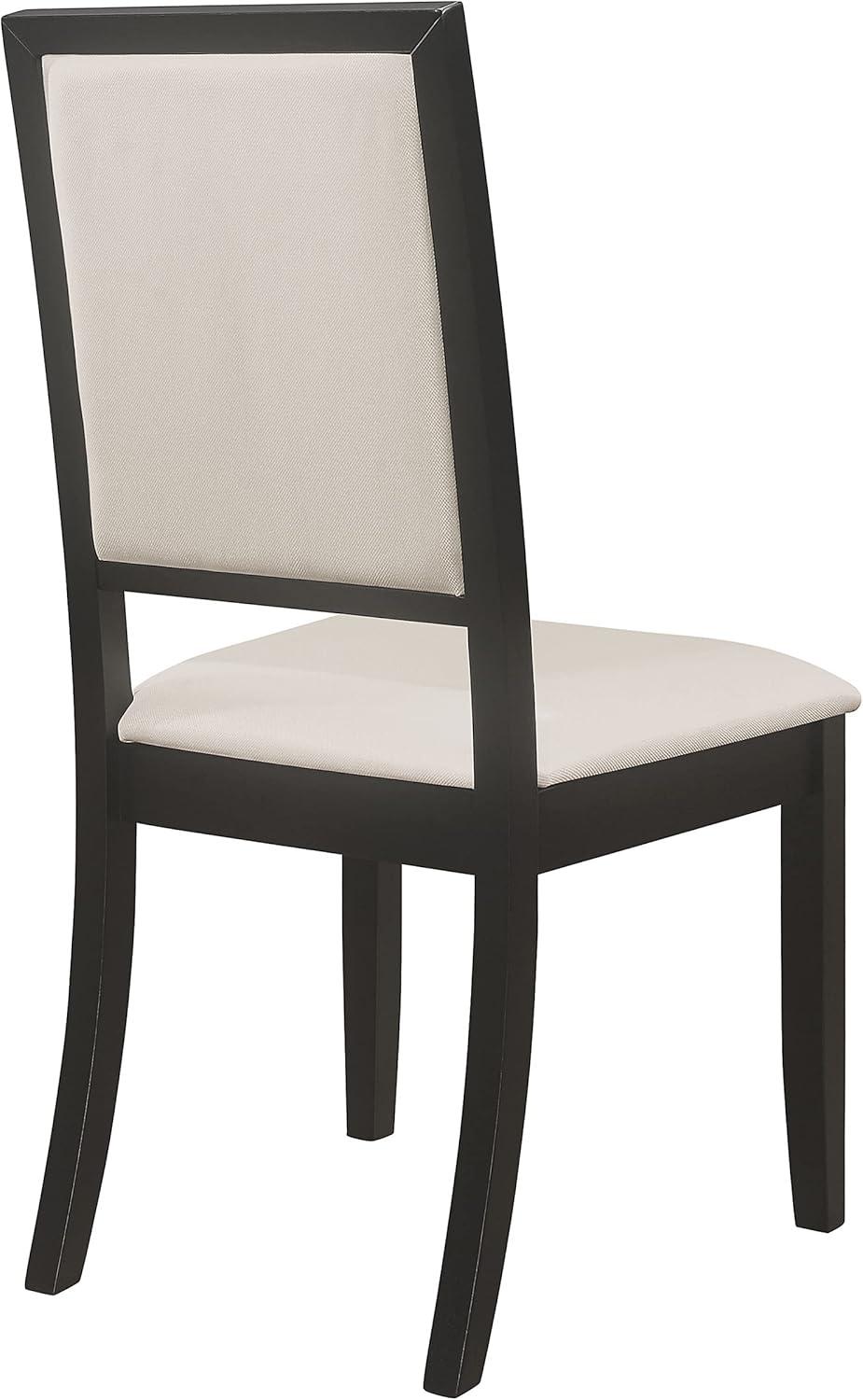 Coaster Louise Upholstered Fabric Dining Chairs in Cream