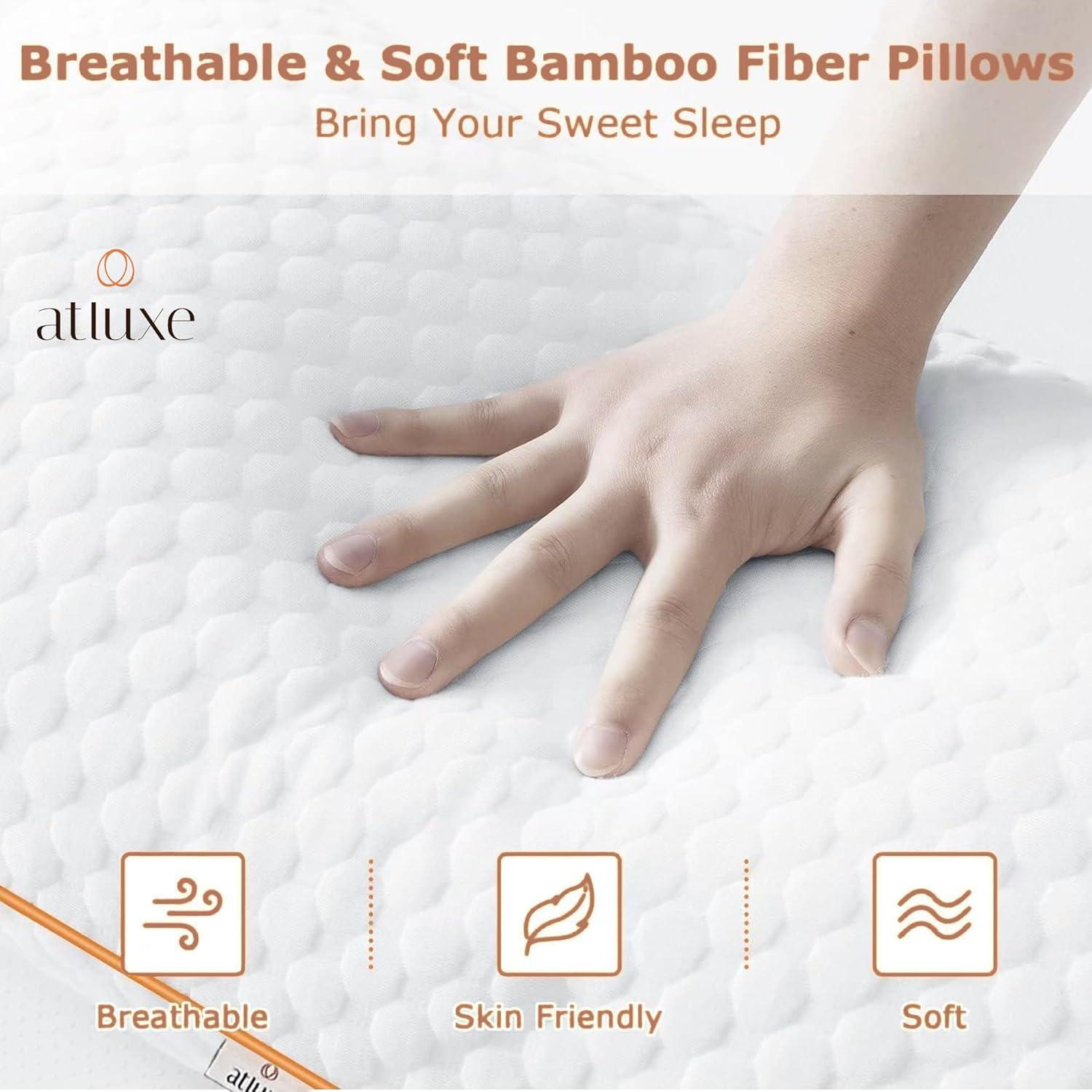 Atluxe Premium Shredded Memory Foam Pillow- Queen Size
