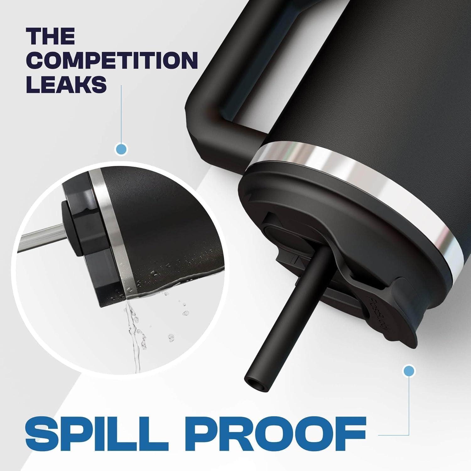 FrostBuddy 40 Oz Thicc Buddy Insulated Tumbler | Stainless Steel + Chapstick Holder Lights 40