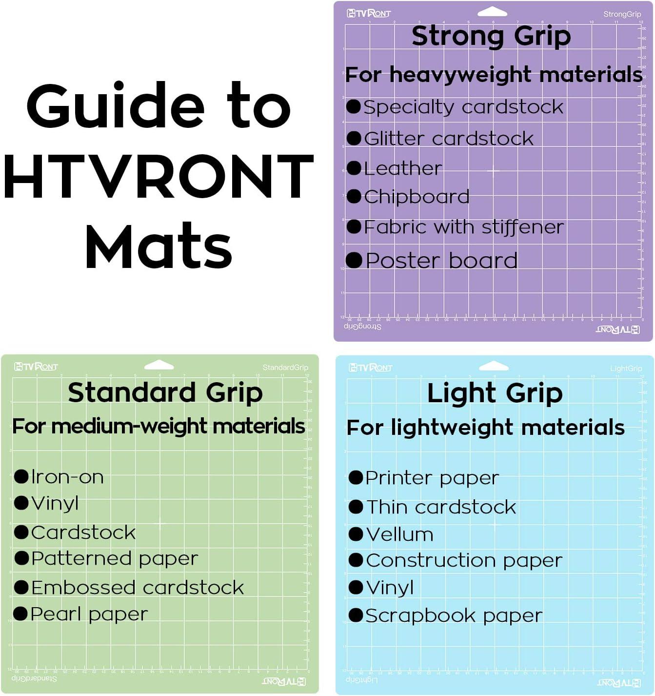 HTVRONT 3 Pack 12" x 12" Standard Grip Cutting Mat for HTVRONT Explore Air 2/Air/One/Maker