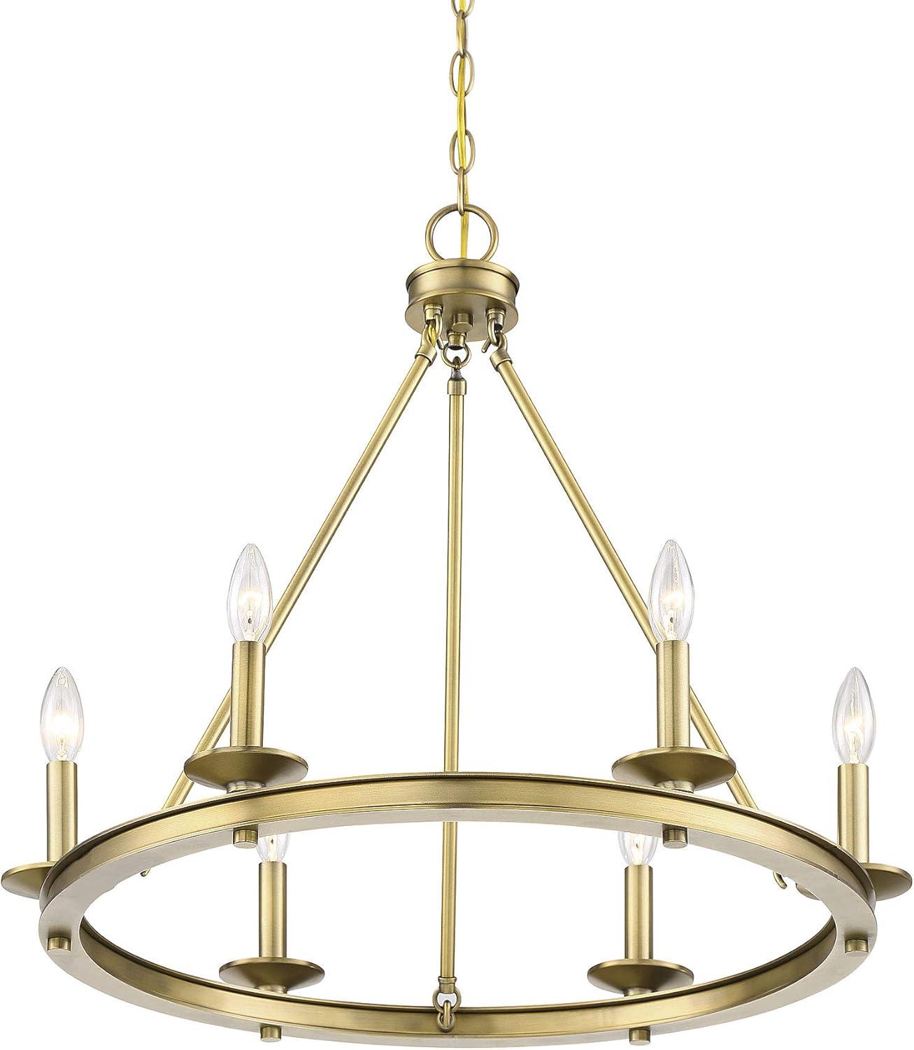Savoy House Middleton 6 - Light Chandelier in  Warm Brass