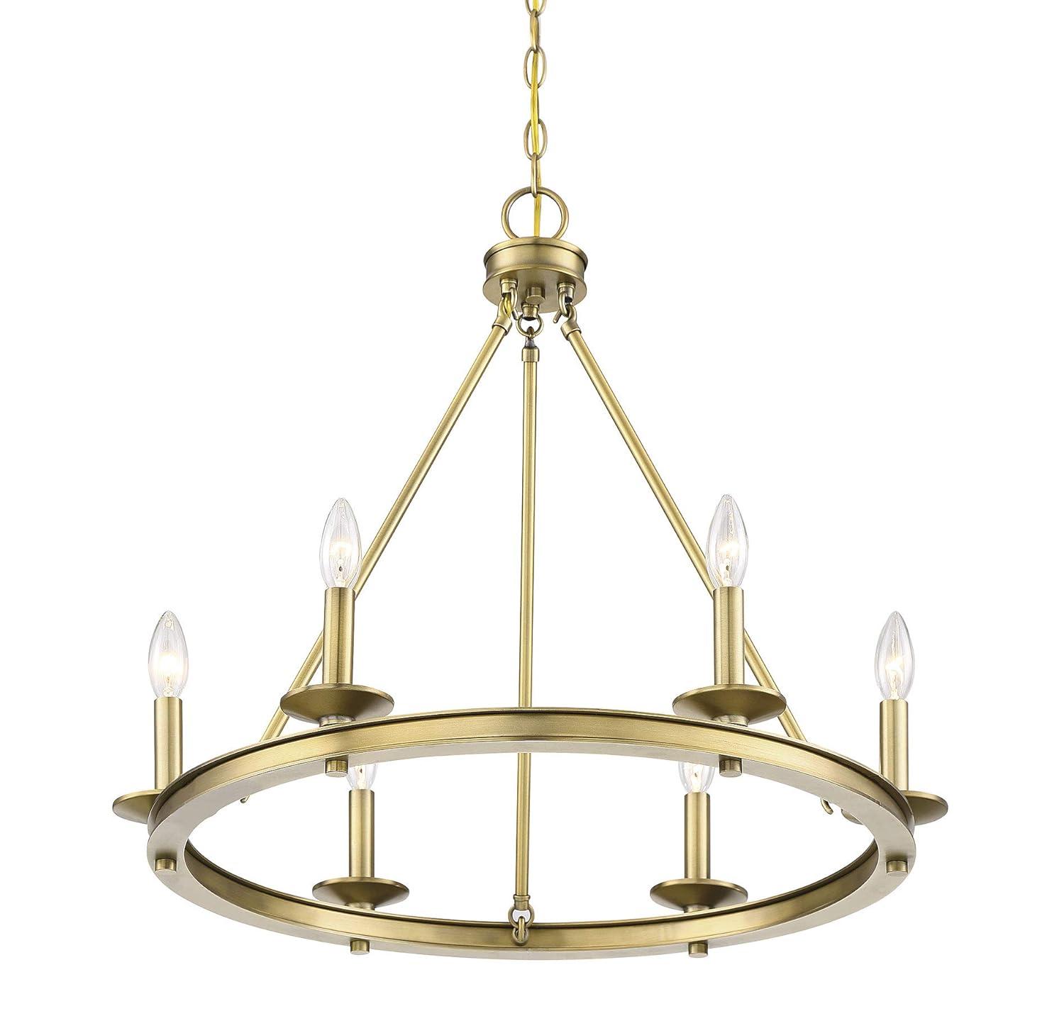 Savoy House Middleton 6 - Light Chandelier in  Warm Brass