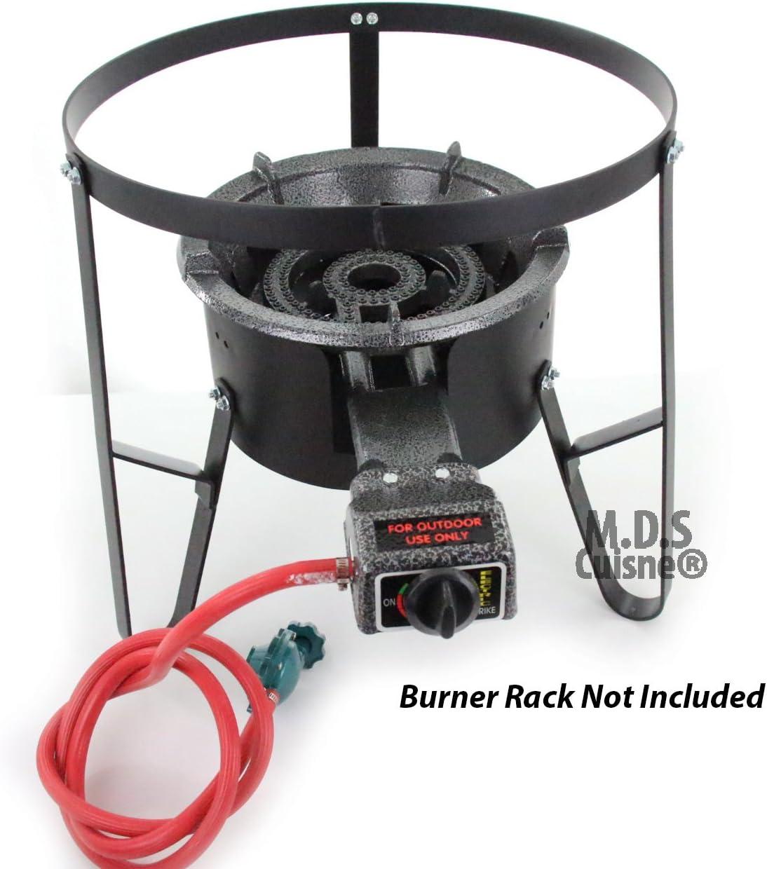 Propane Single Big Large Gas Burner Portable Stove Camping BBQ with Hose & Regulator