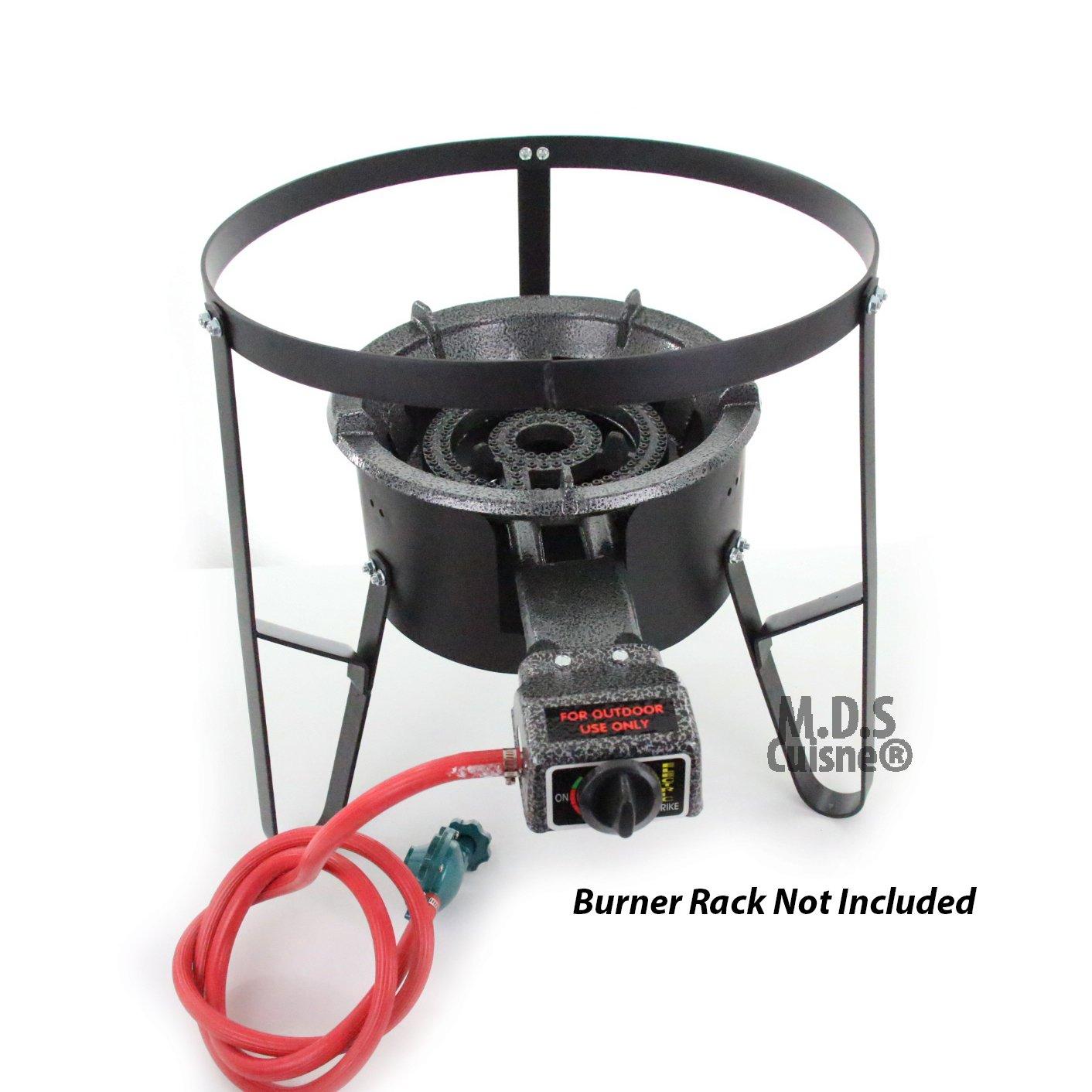 Propane Single Big Large Gas Burner Portable Stove Camping BBQ with Hose & Regulator