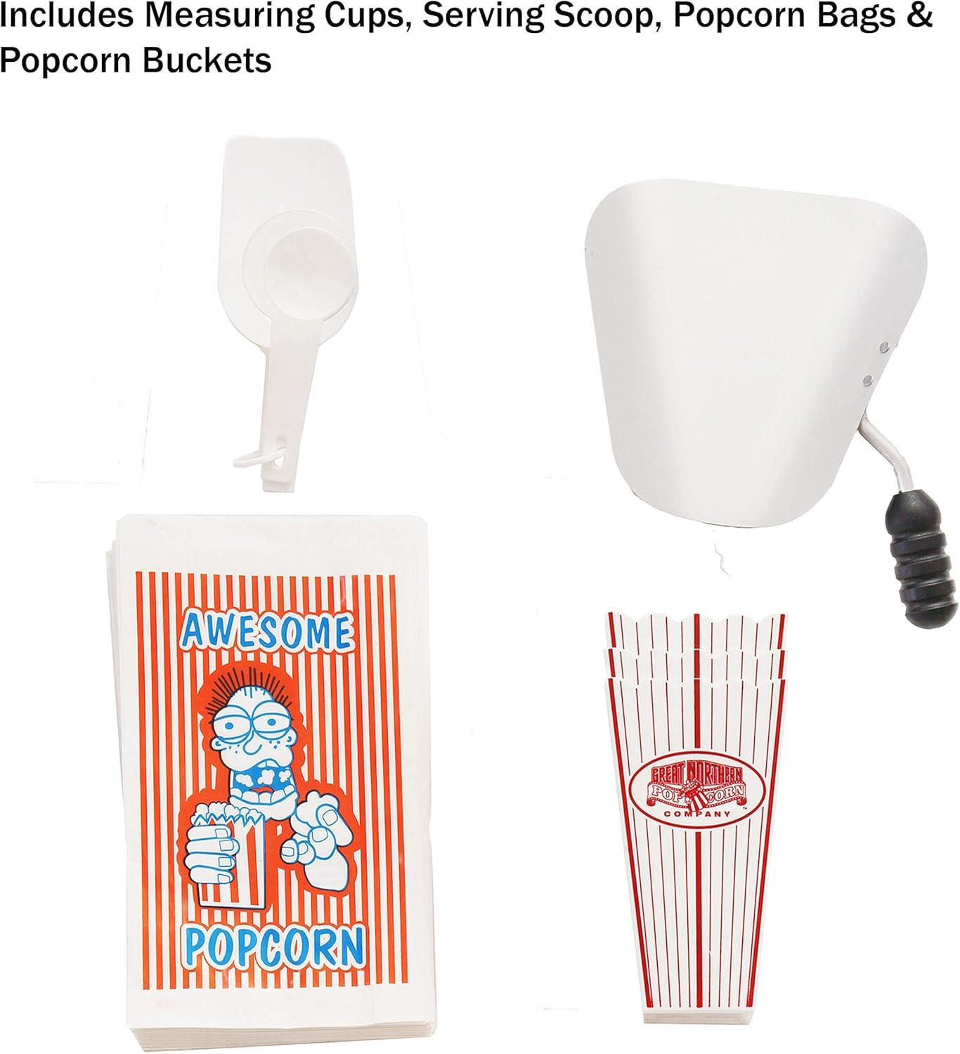 Great Northern 10 oz. Perfect Popper Popcorn Machine with Cart - Red