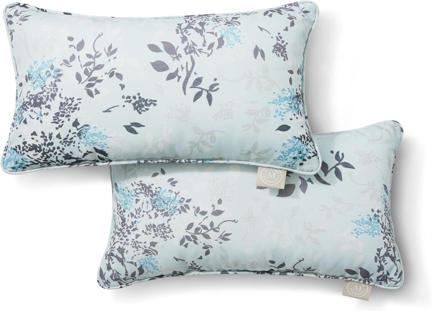 Martha Stewart MARTHA STEWART Charming Foliage Indoor Outdoor Pillow 2-Pack Set, 18" (Set of 2)