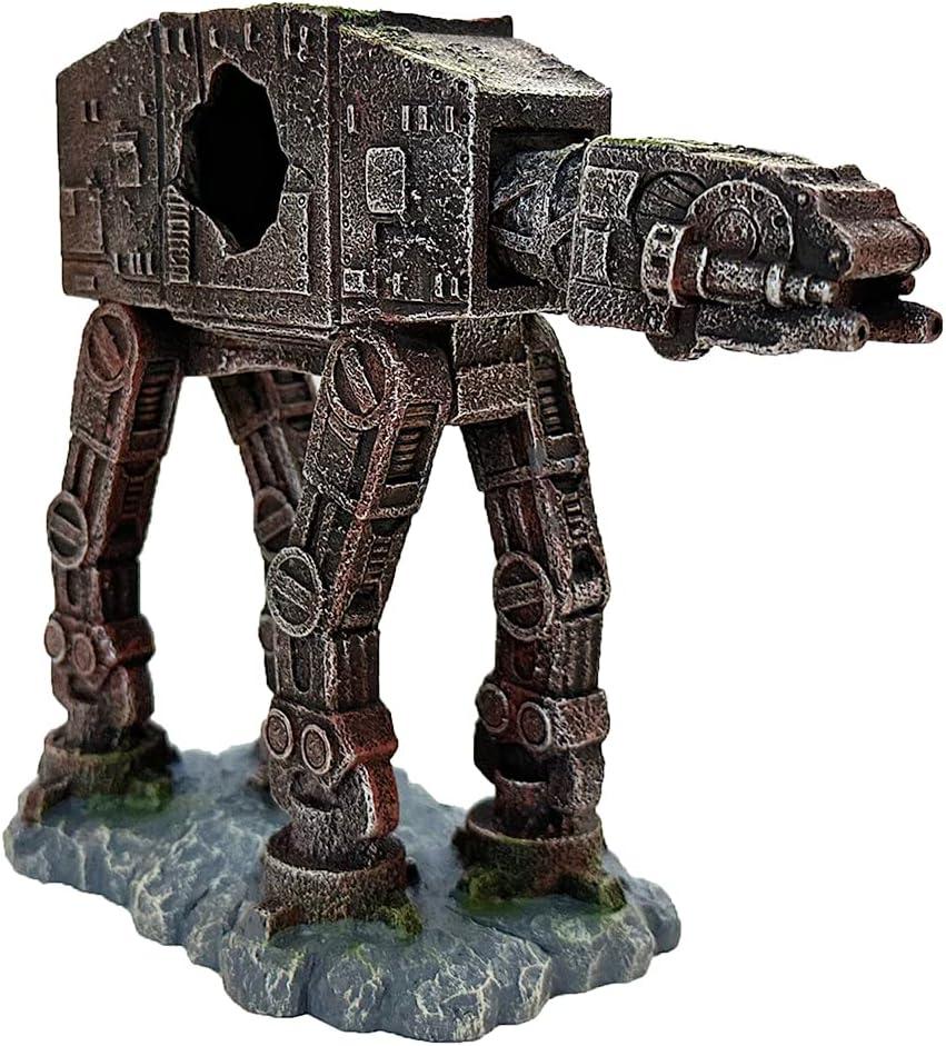 Mossy Imperial Walker Resin Aquarium Ornament