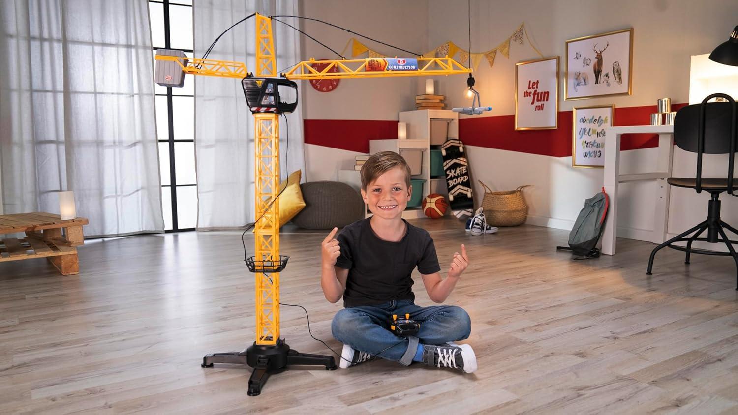 Dickie Toys 40" Giant Crane Remote Control Playset