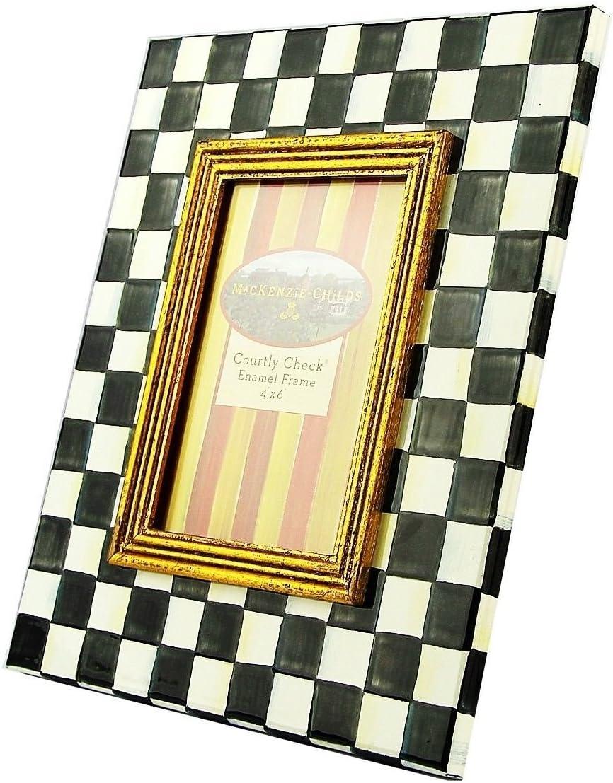 Classic Black and Gold Trim 4x6 Tabletop Photo Frame