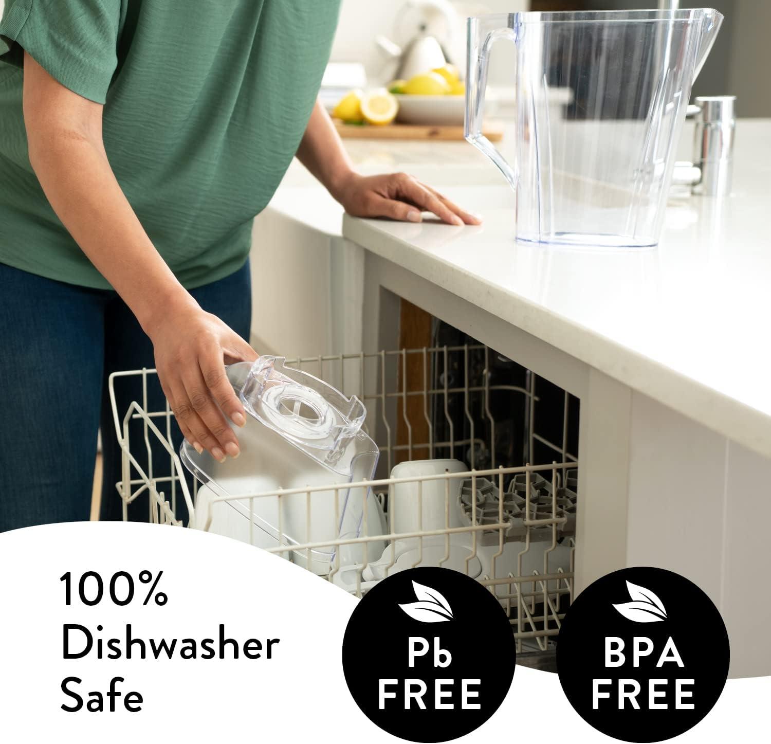 Aqua Optima Aqua Optima Water Filter Pitcher Value Pack For Tap And Drinking Water With 3 Evolve+ Filter, Bpa Free, Wqa Certified, Liscia Design (white)