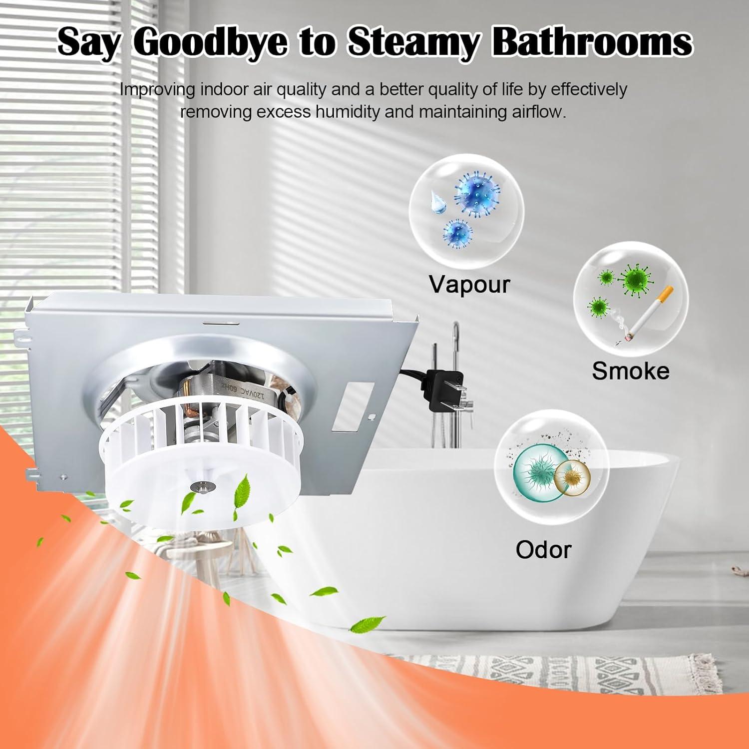 S0504B000 Bathroom Fan Motor Assembly Compatible with Bro-an Nutone 769RL for B Unit, Repalce Models 757, 769RFT-R01, 769RL, 769RL-R01 and VF707RCN. 765RL