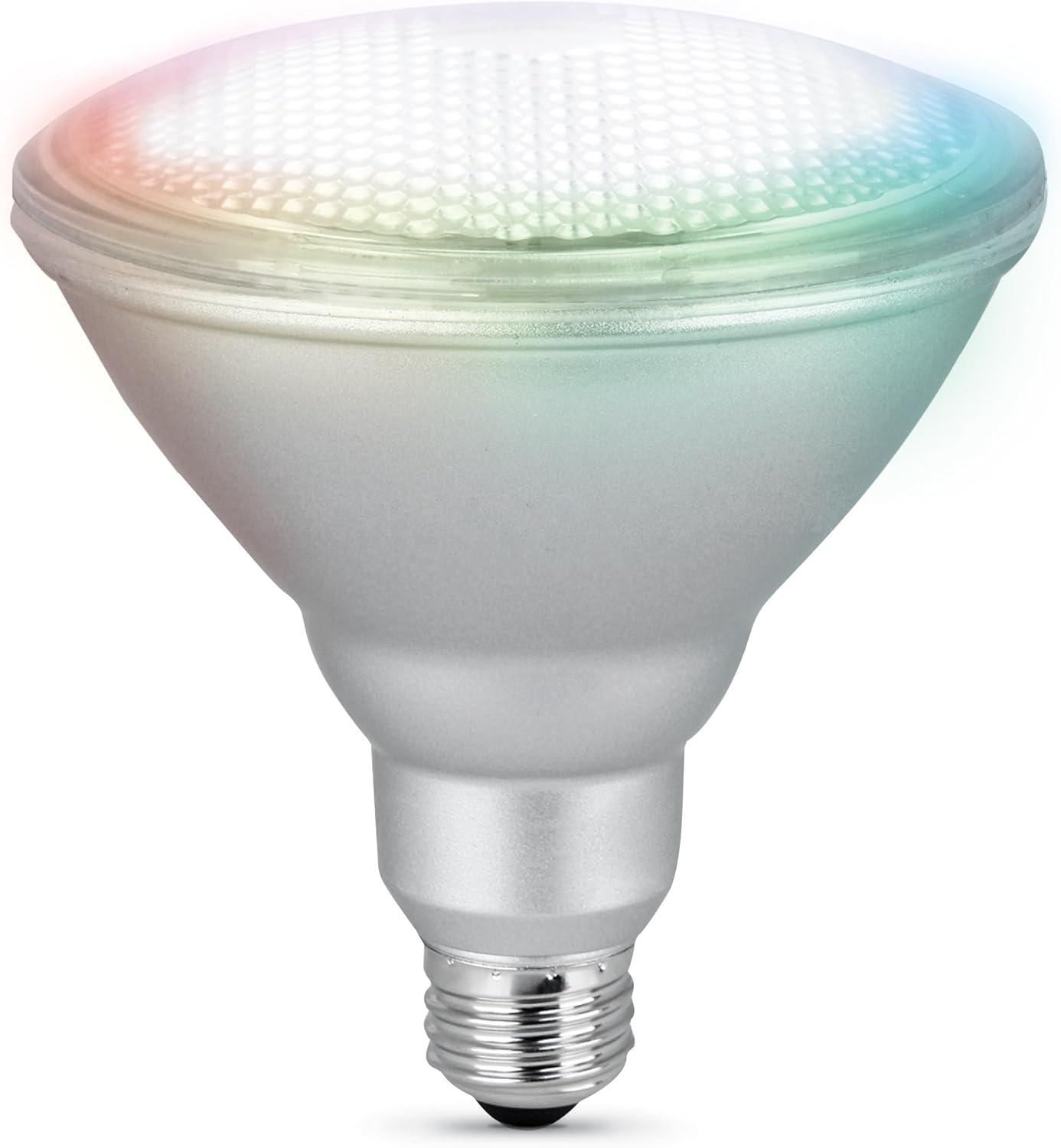 Feit Electric PAR38 E26 (Medium) LED Smart Bulb Color Changing 90 Watt Equivalence 1 pk
