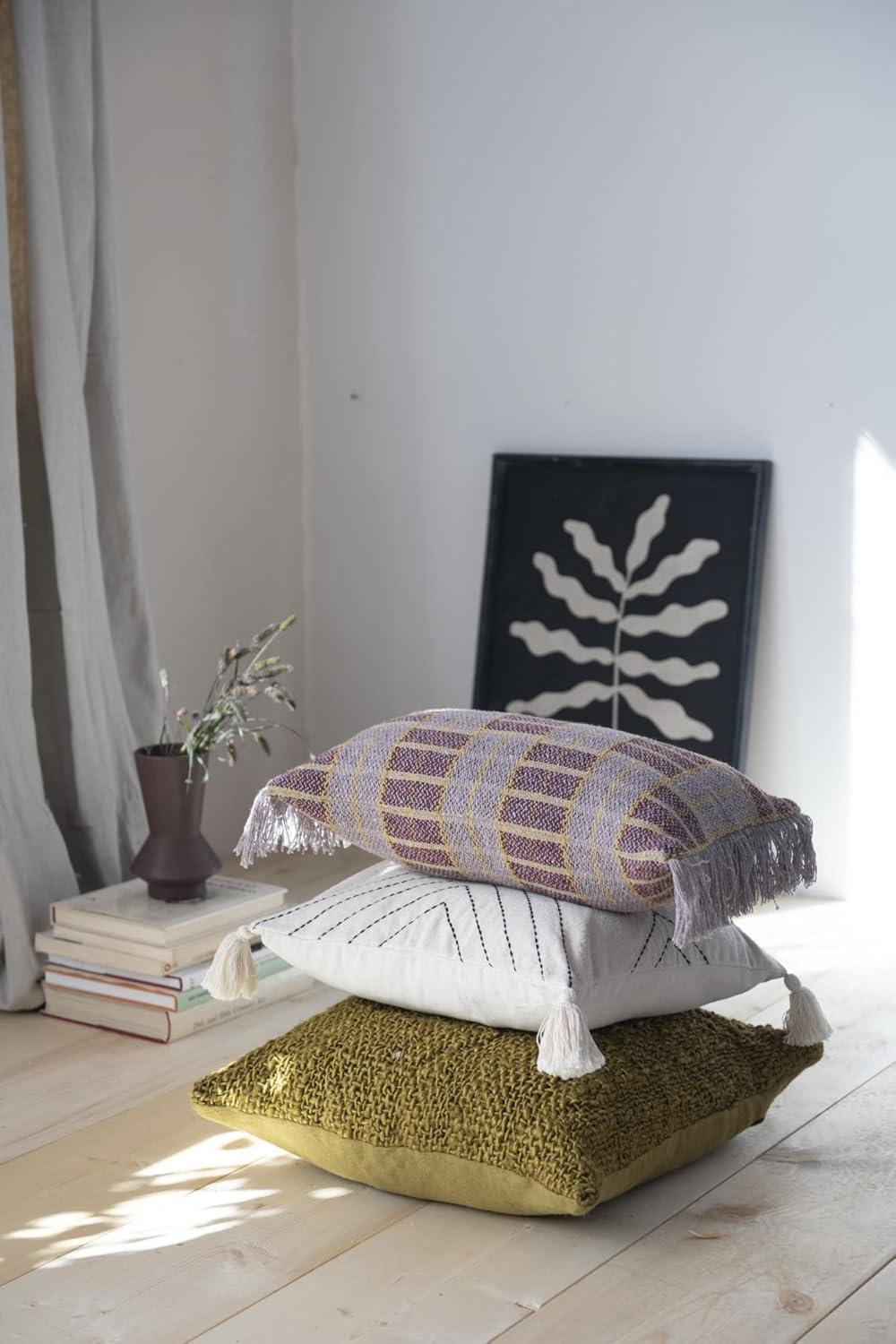 Bloomingville Cotton Blend Throw Pillow