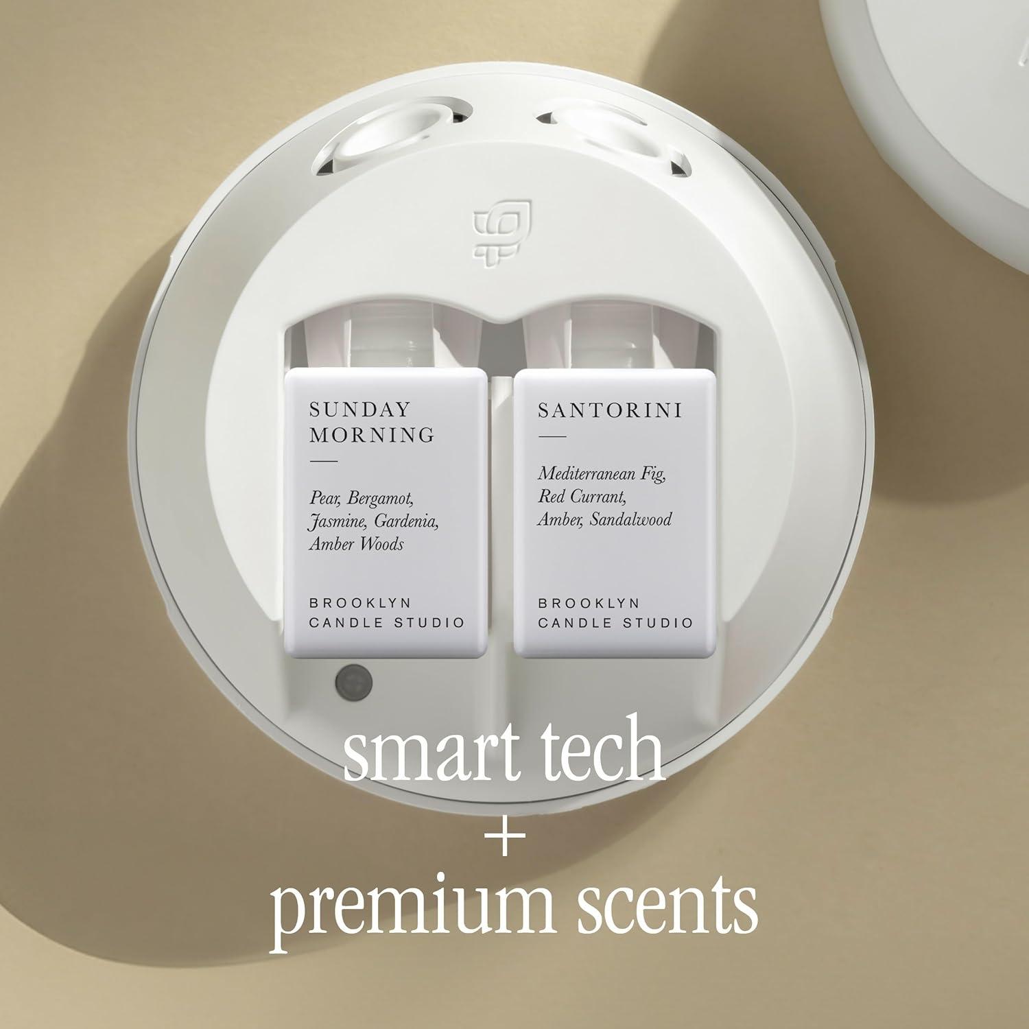 Smart Home Fragrance Diffuser Starter Set - Guy Fox SoHo and Noma Refills - Wi-Fi connected, customizable home scent