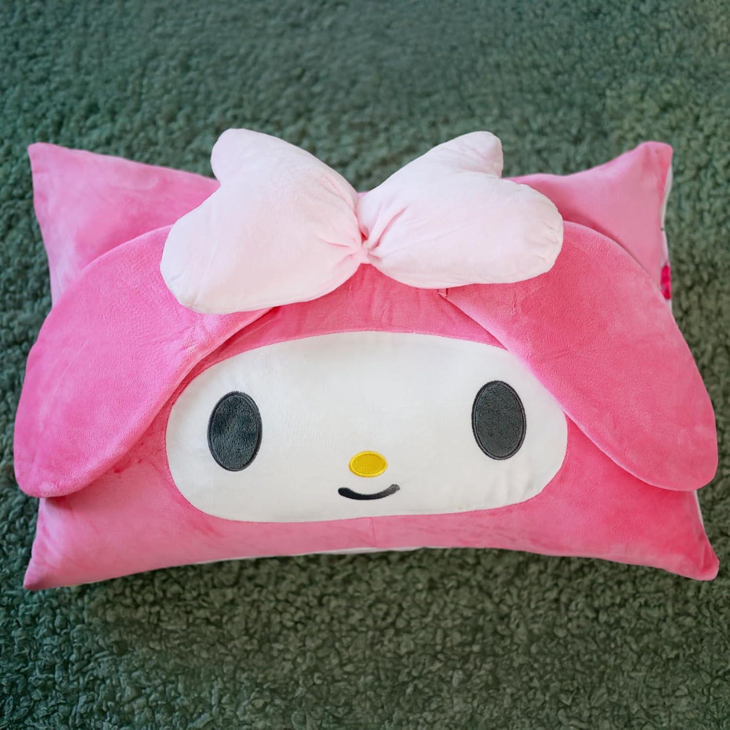 Teyeuf Kawaii Pillowcase,Cotton Pillowcases,Cute Pillow,Cute Girl Plush Pillow Slips,for Dormitory Decorative Bedroom Livingroom, 62×42CM
