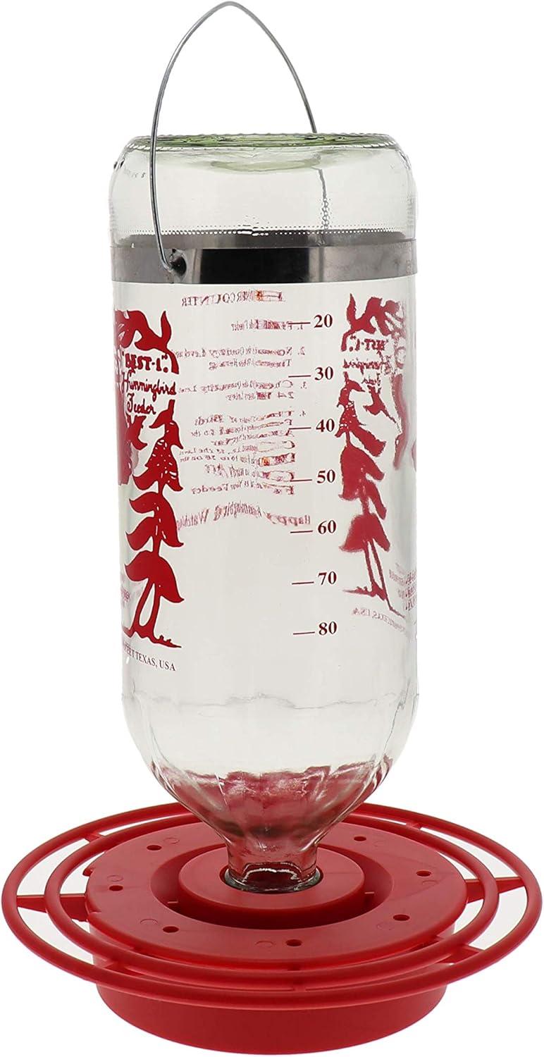 Best-1 Glass Hummingbird Feeder, 32 oz.