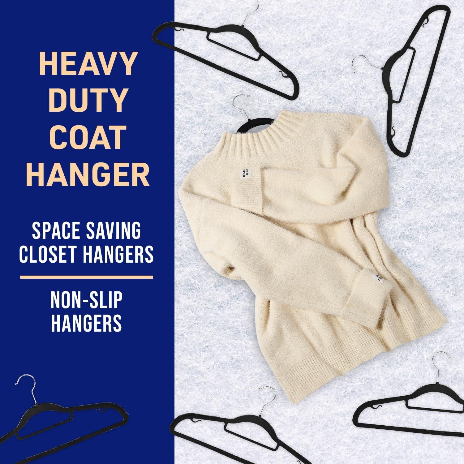 Lifemaster Dry Wet Cloth Hangers with 360° Swivel Hook, Non-Slip, Space-Saving, and Sleek Design