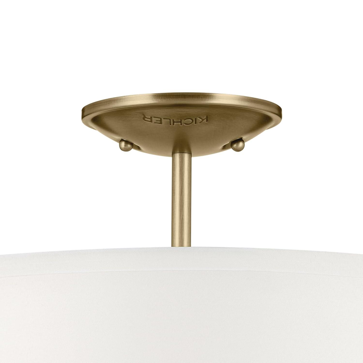 Kichler Lighting Shailene 3 - Light Semi-Flush Mount in  Natural Brass