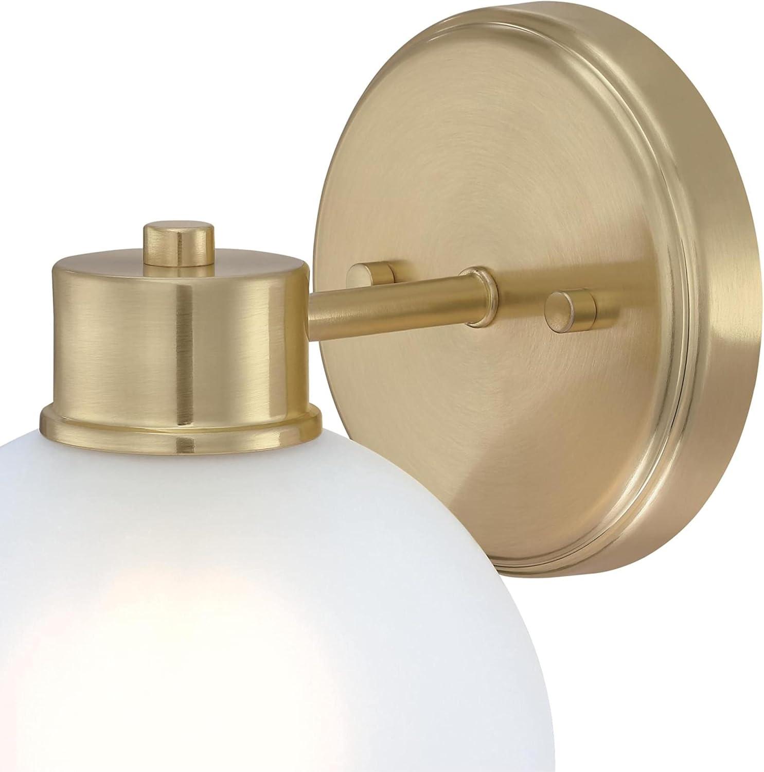 Westinghouse Lighting  Dorney One Light Wall Fixture, Champagne Brass & Frosted Glass