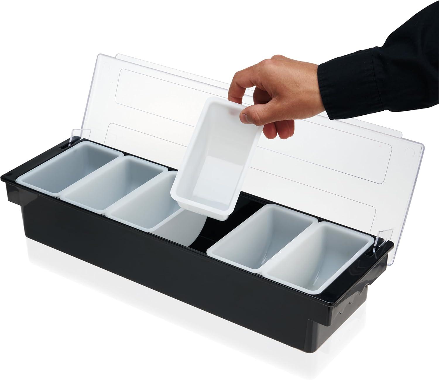 Garnish Caddy 6-Compartment Bar Tray