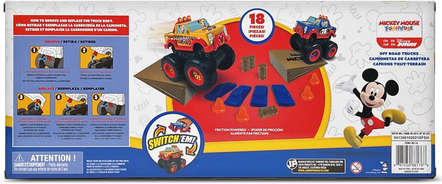 Disney Junior Mickey 18 Pc Off-Road Monster Truck Playset