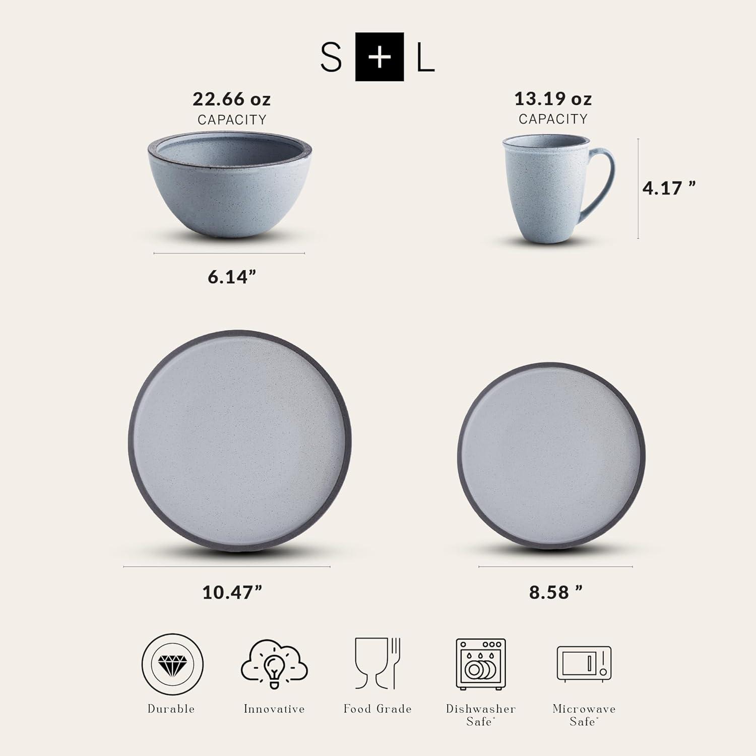 Stone Lain Stone Lain Tina 16-Piece Dinnerware Set Stoneware