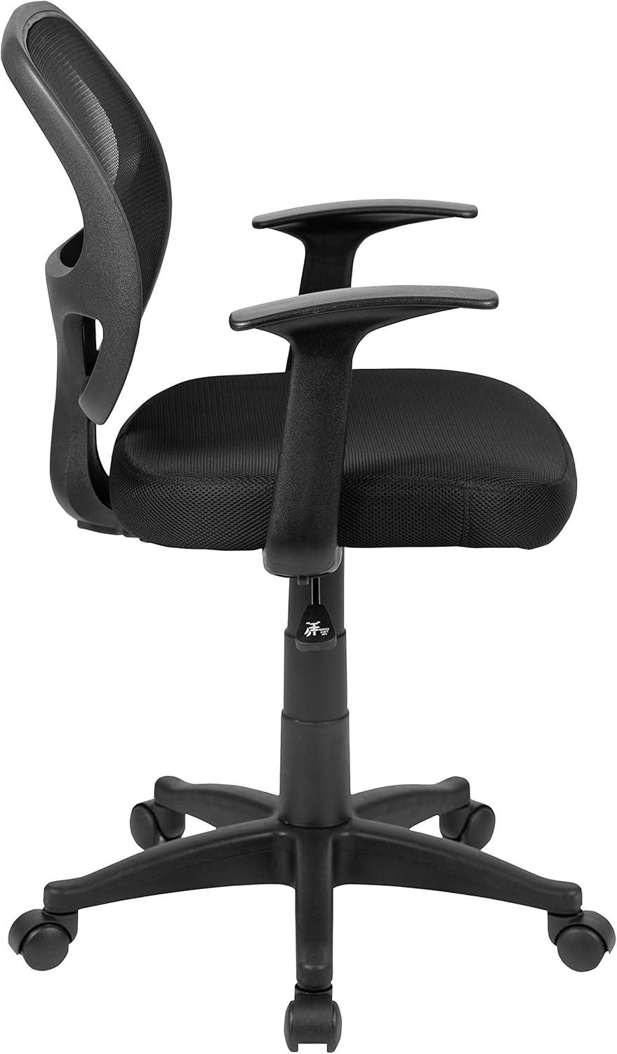 Bonavant Mid-Back Mesh Swivel Task Office Chair with T-Arms - Office Furniture