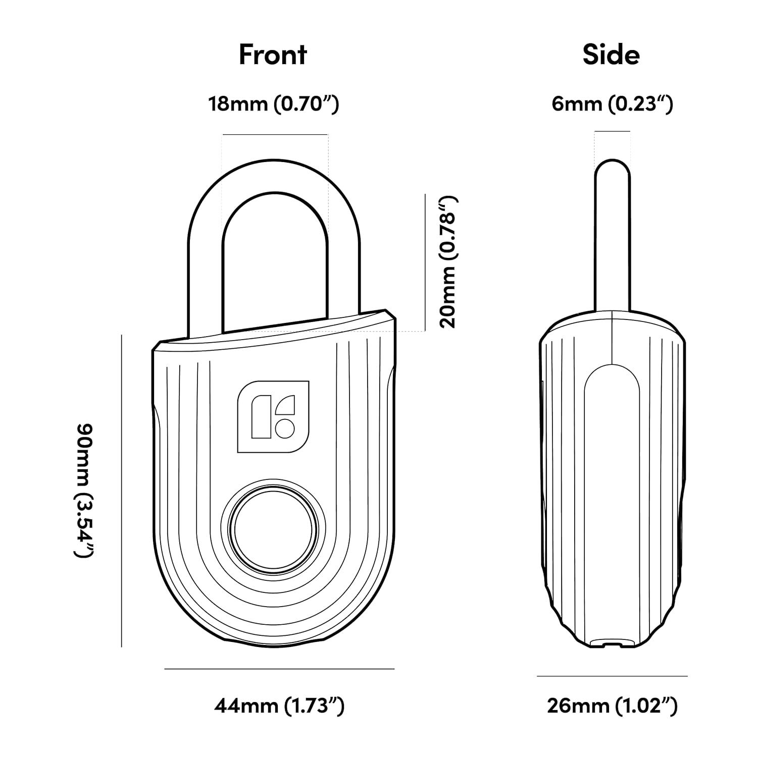 igloohome Smart Padlock Lite (Black), SP3B