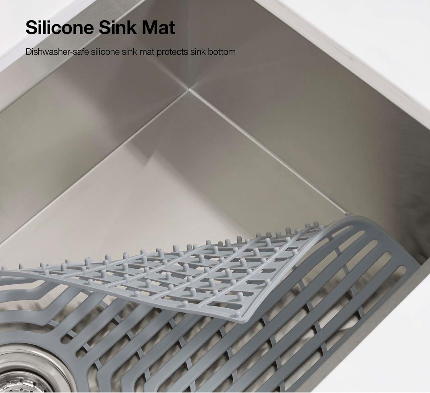 Task 33" x 22" Top-Mount/Undermount Single-Bowl Workstation Kitchen Sink With Accessories