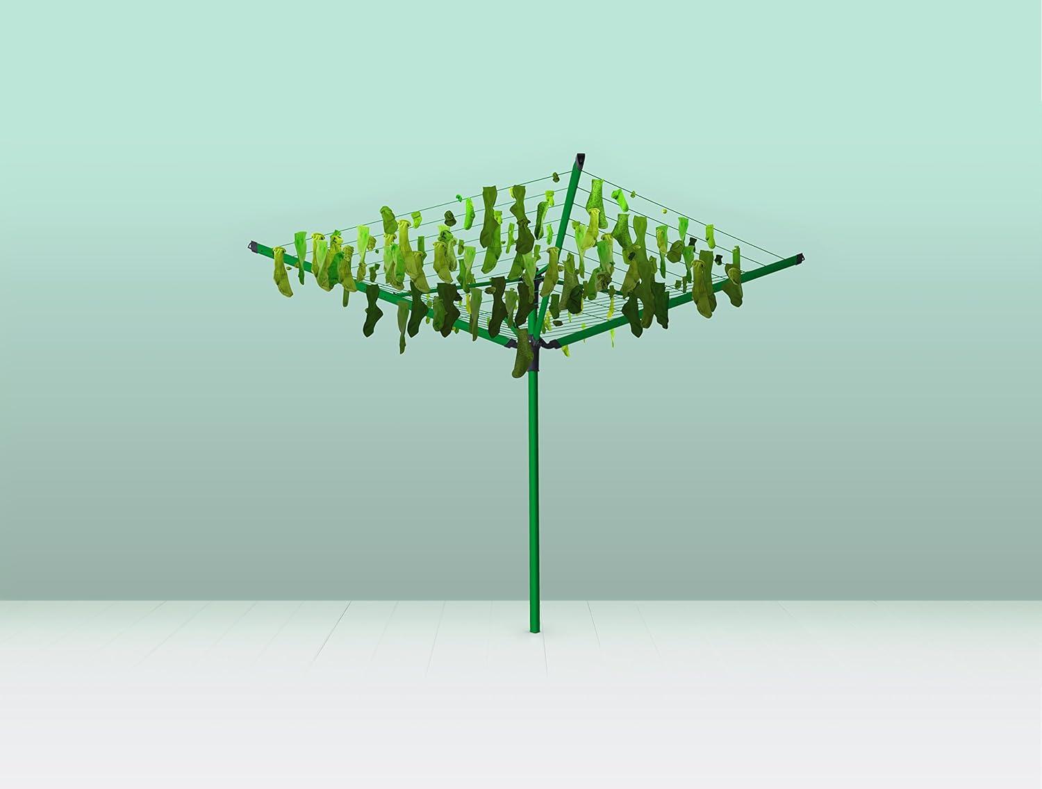 Brabantia Brabantia Lift-O-Matic Outdoor Clothesline (164 Feet), with Metal Ground Spike and Protective Cover