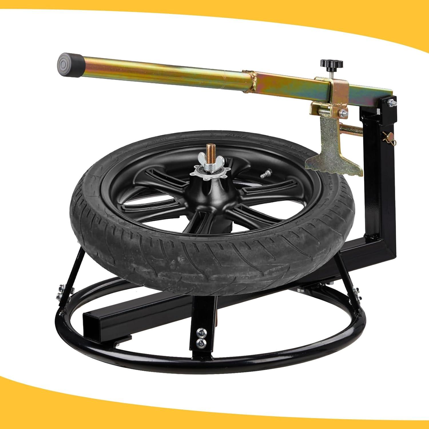 Motorcycle tire Changer for 16in to 21in Tires Dirt Bike Bead Breaker Tire Change Stand Tire Changing Stand Mount, Black