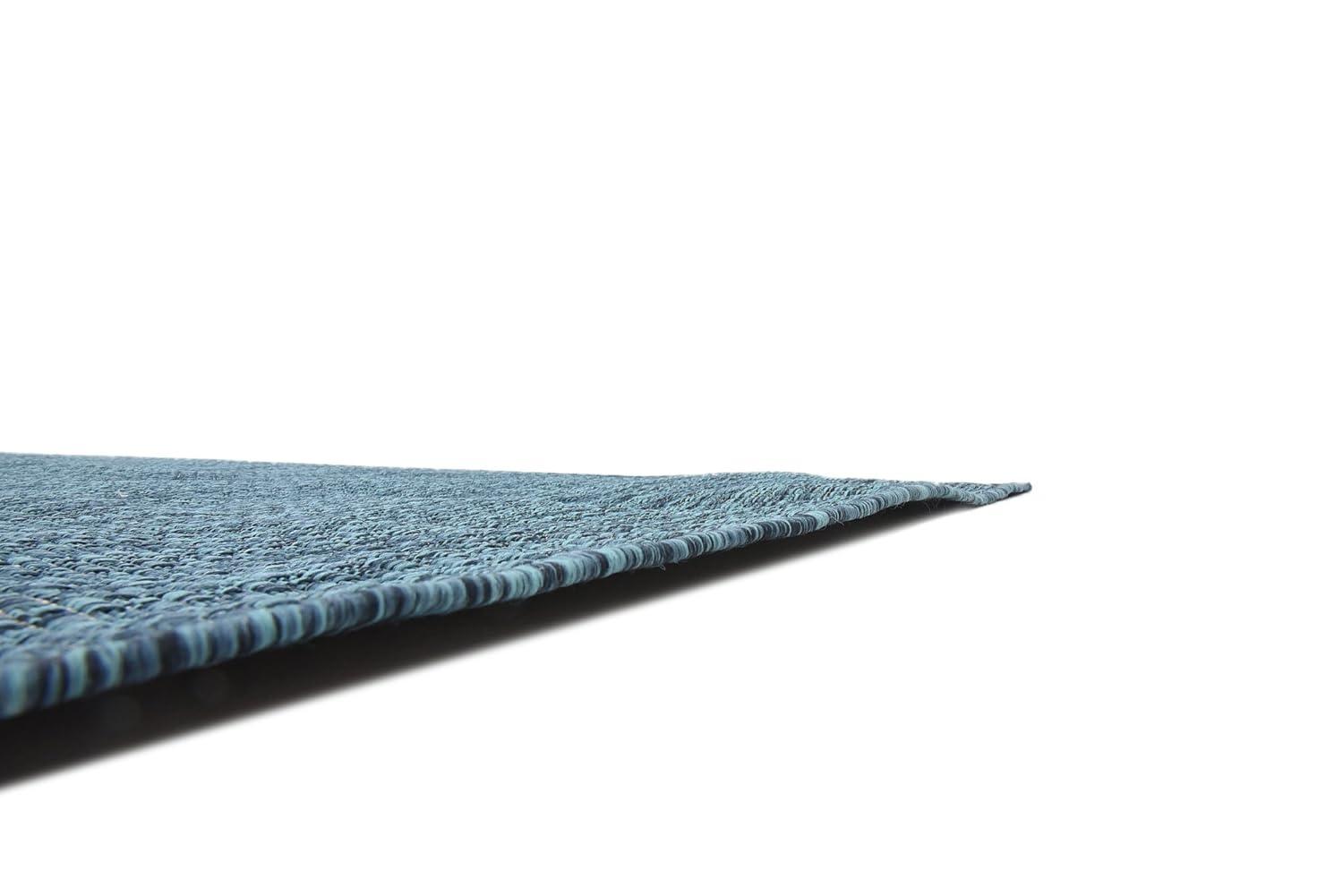 Unique Loom 9' 0 x 12' 2 Rectangle Indoor/Outdoor Solid Teal Area Rug