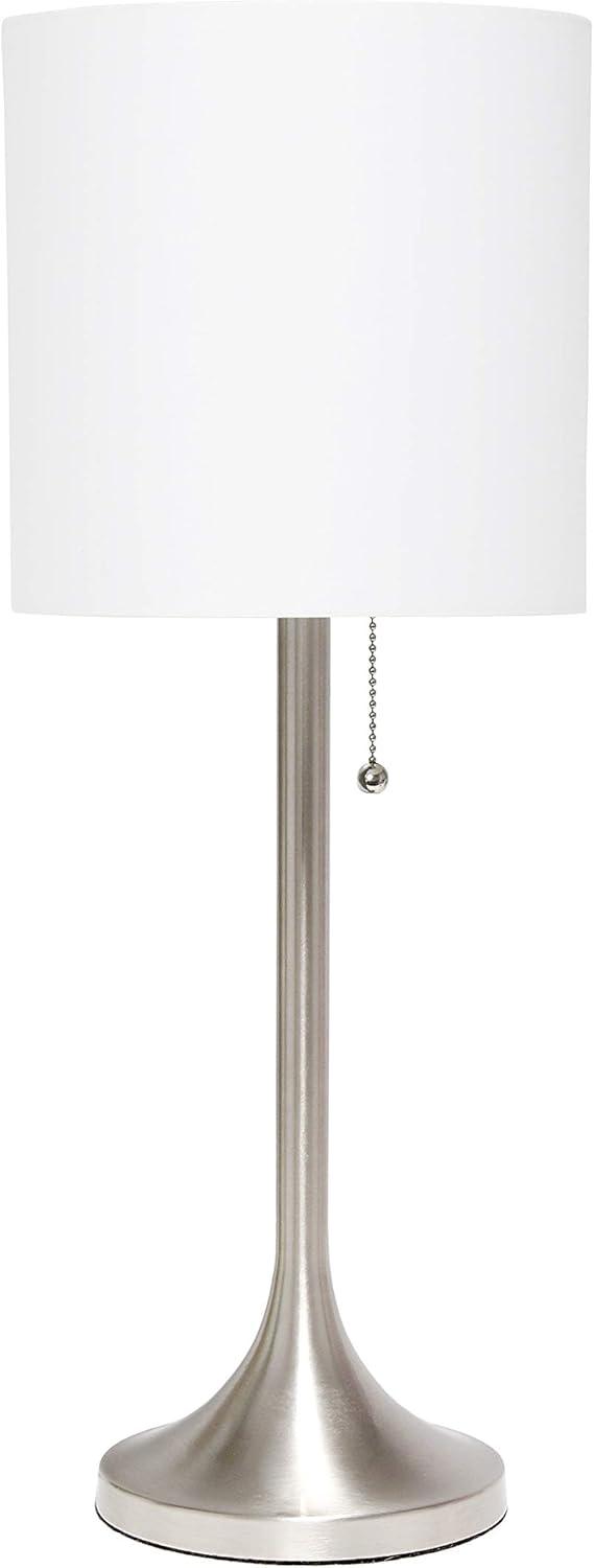 Tapered Desk Lamp with Fabric Drum Shade - Simple Designs